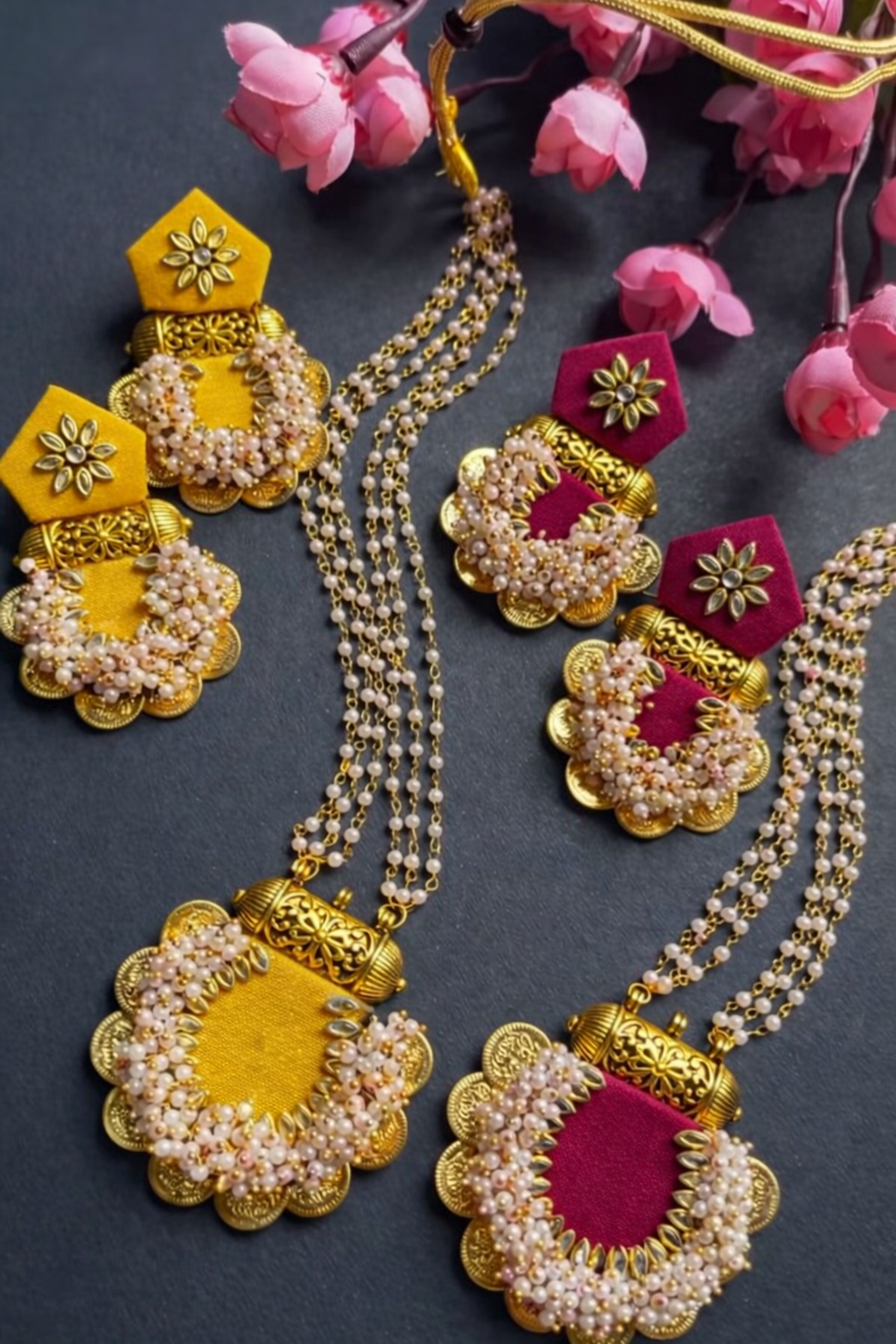 Tashvee Necklace + Earrings Set