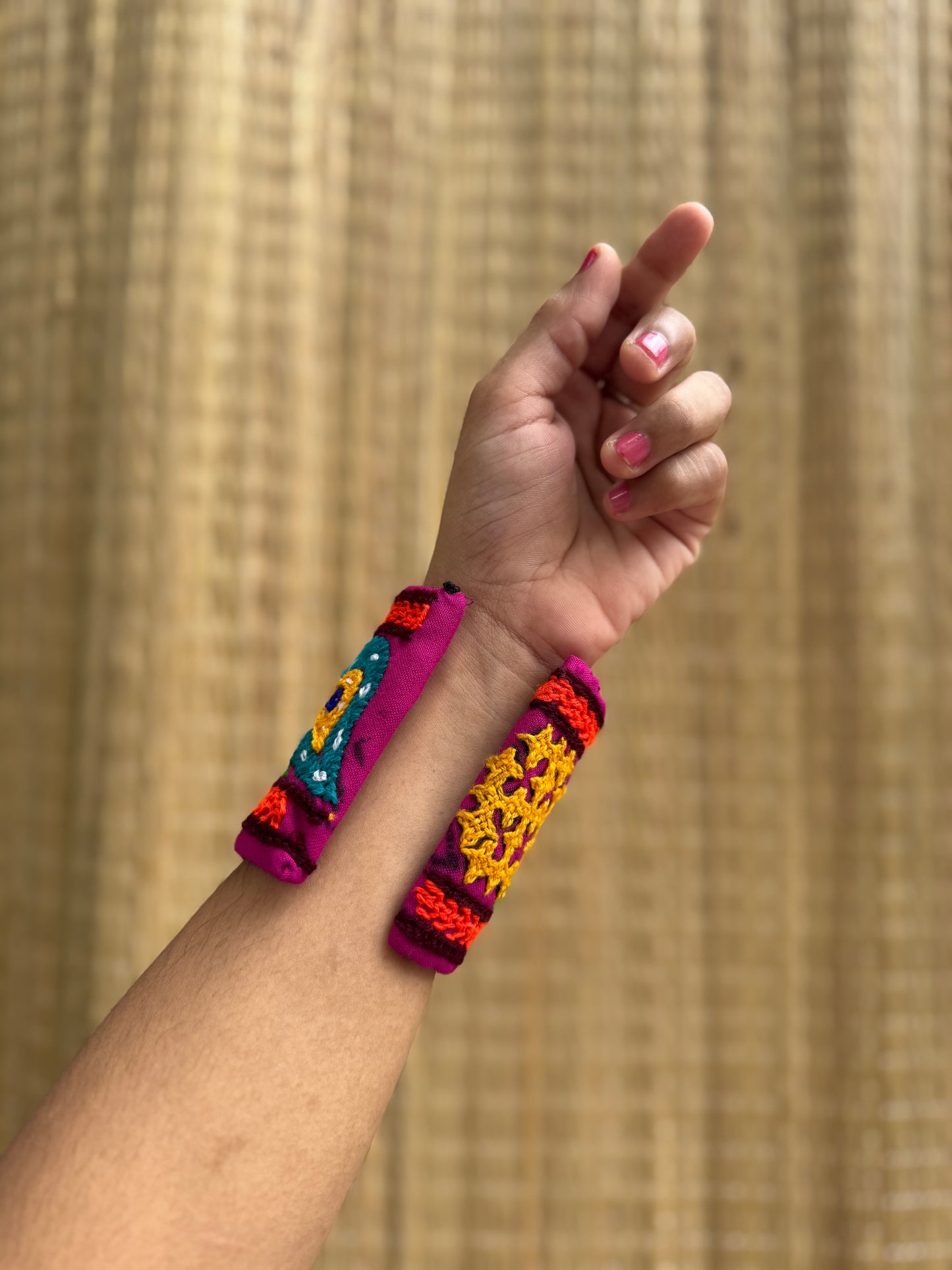 Gwyneth Kutchi Fabric Handcuffs| Set of 2 Kada
