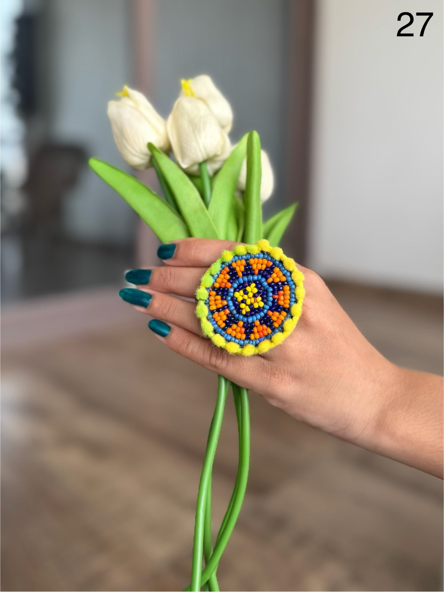 Jagdamba Beaded Rings