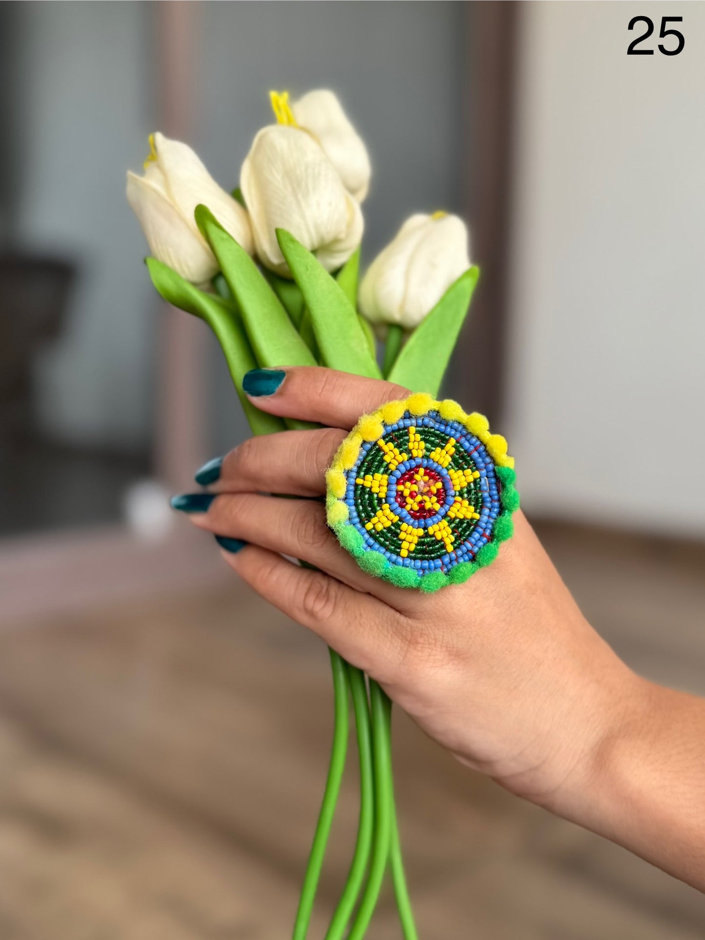 Jagdamba Beaded Rings