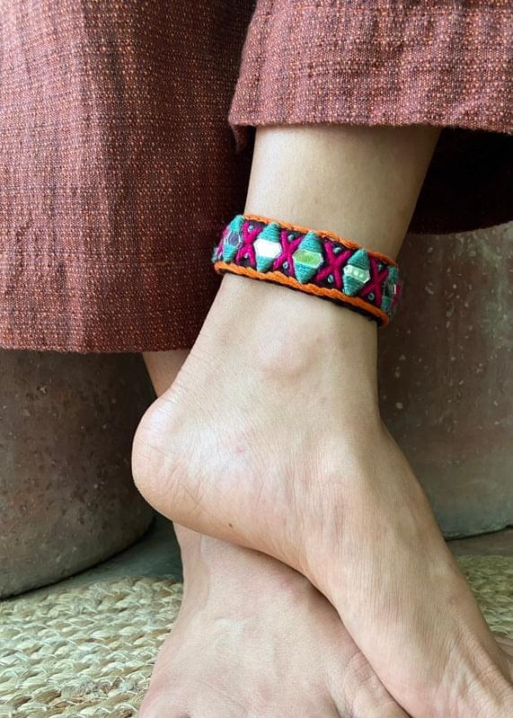 Vadaly Fabric Anklet | Choker Necklace | Bajubadh