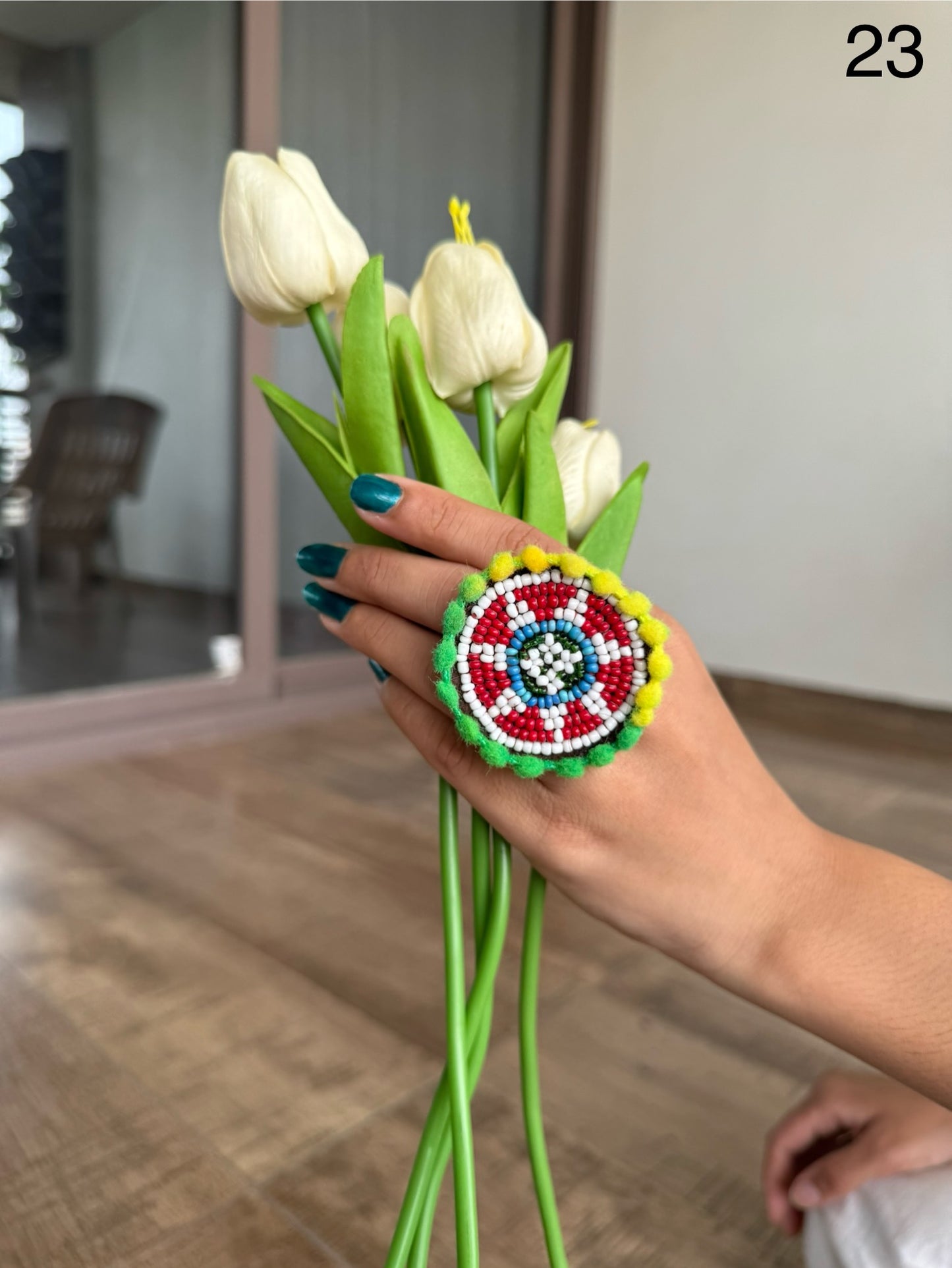 Jagdamba Beaded Rings