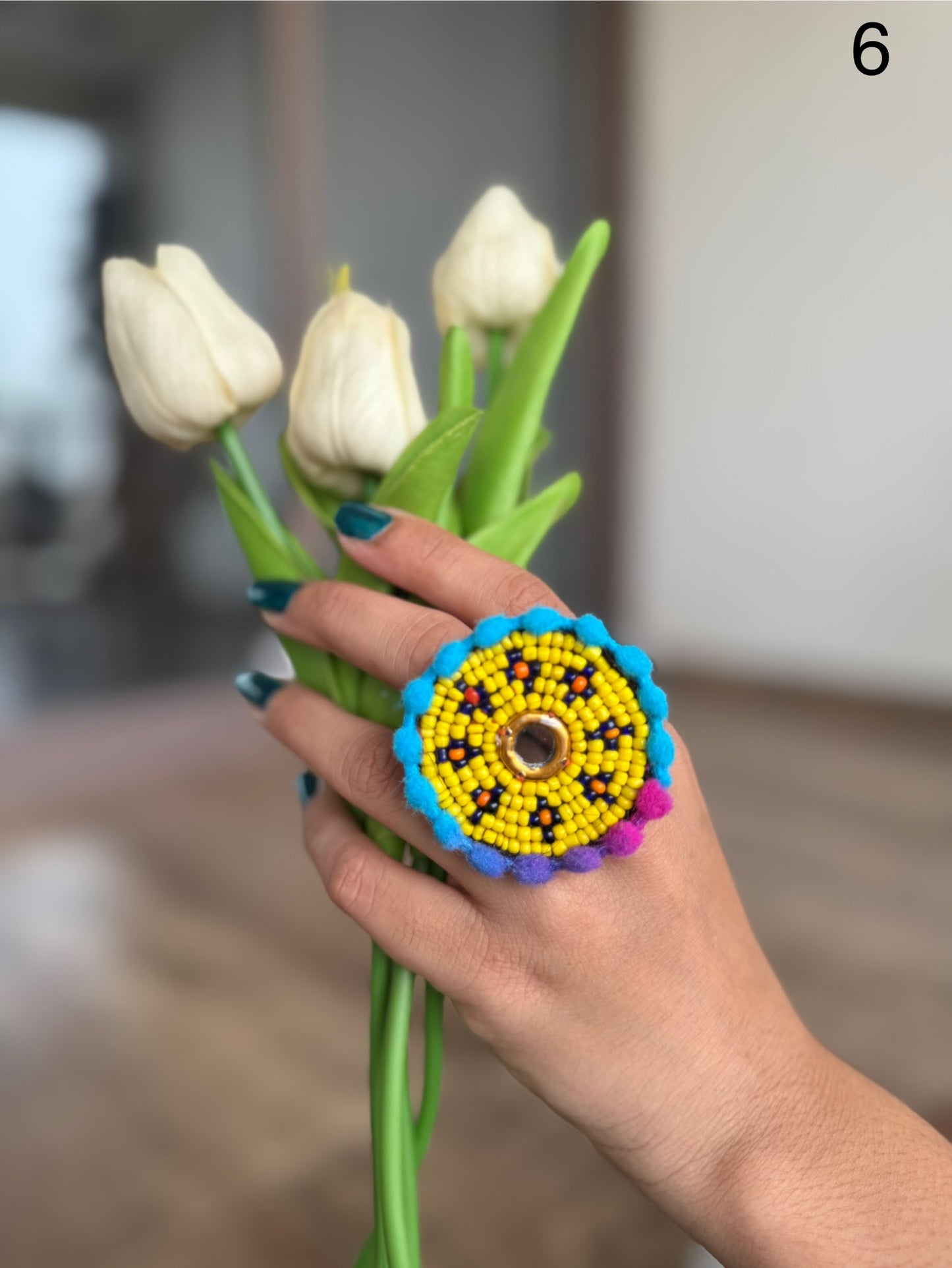 Jagdamba Beaded Rings