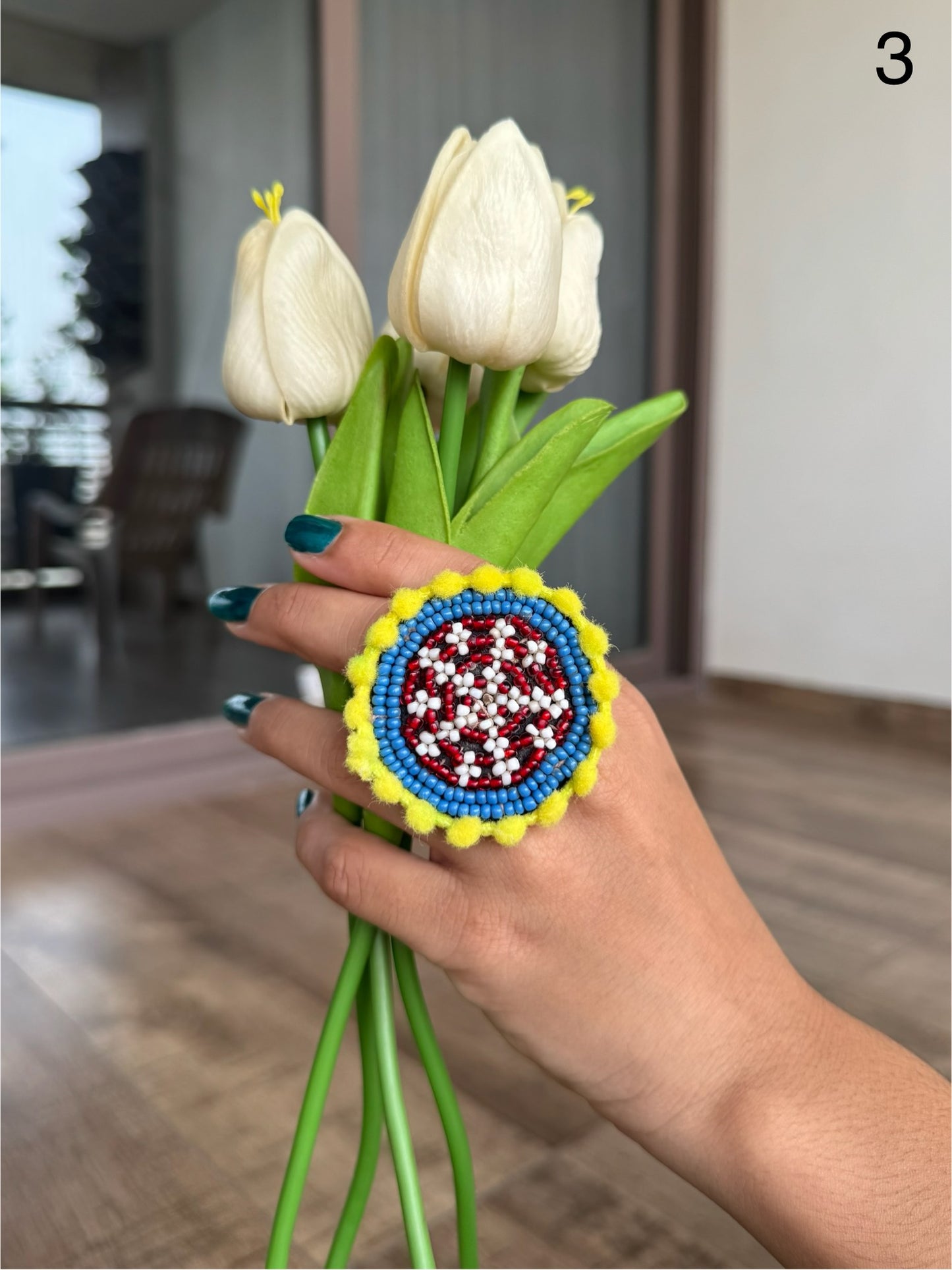 Jagdamba Beaded Rings
