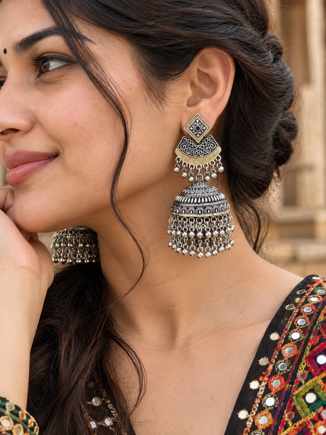 Aaliyah Earrings | Jhumkas