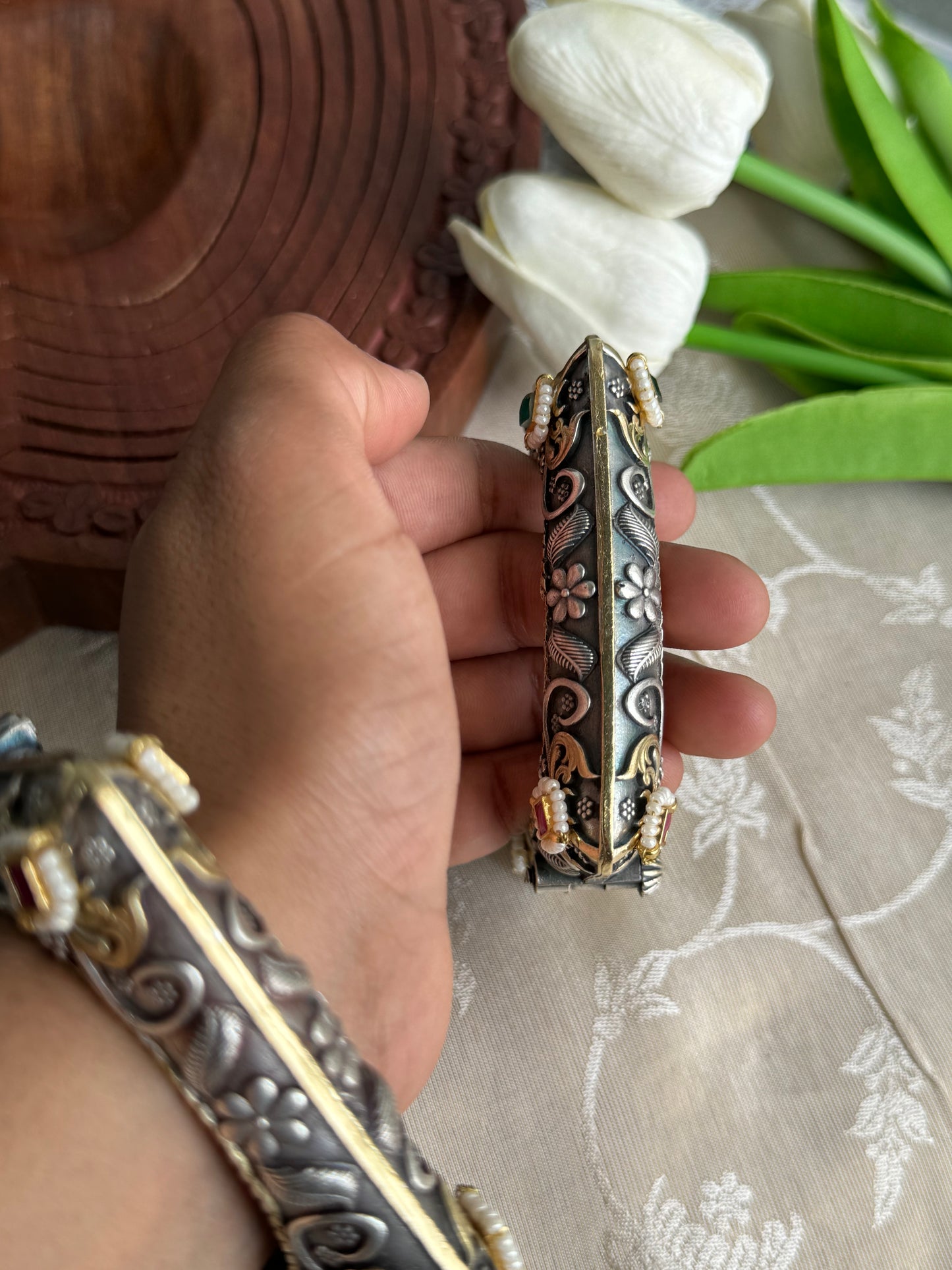Chatuskonika Bracelet Set | Set of Two Kada