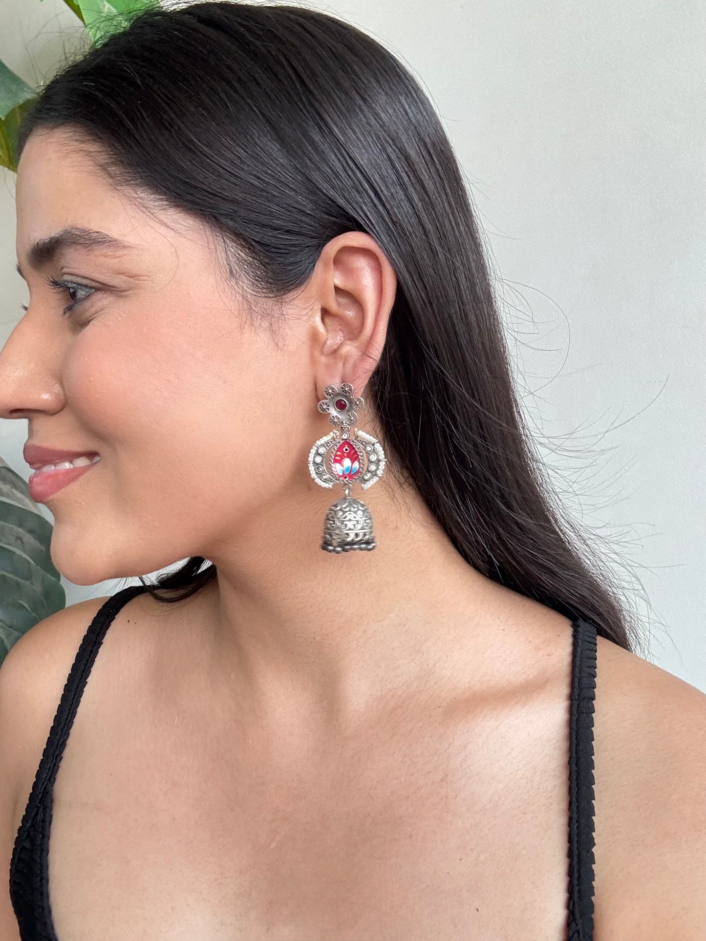 Griham German Silver Earrings
