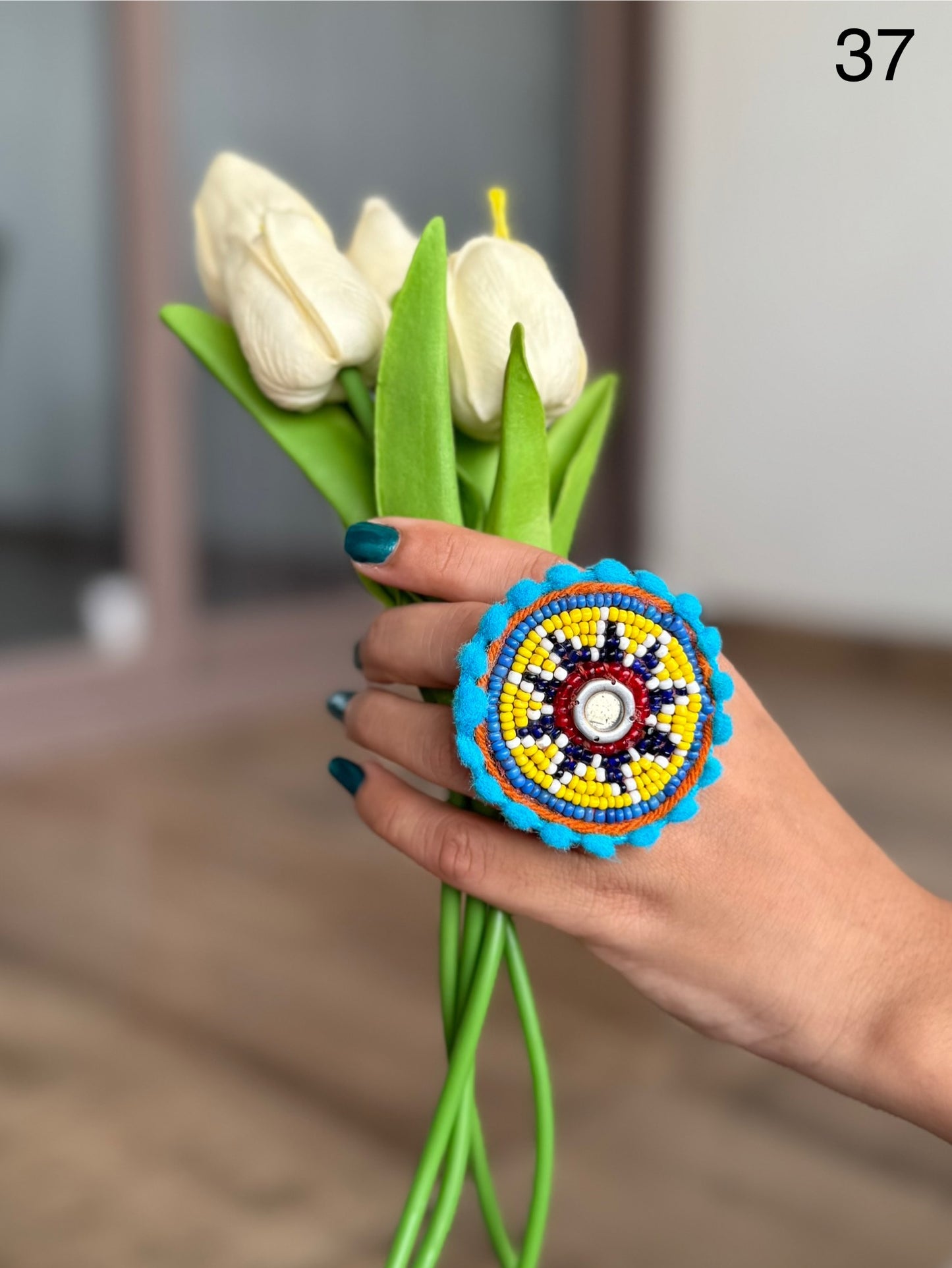 Jagdamba Beaded Rings