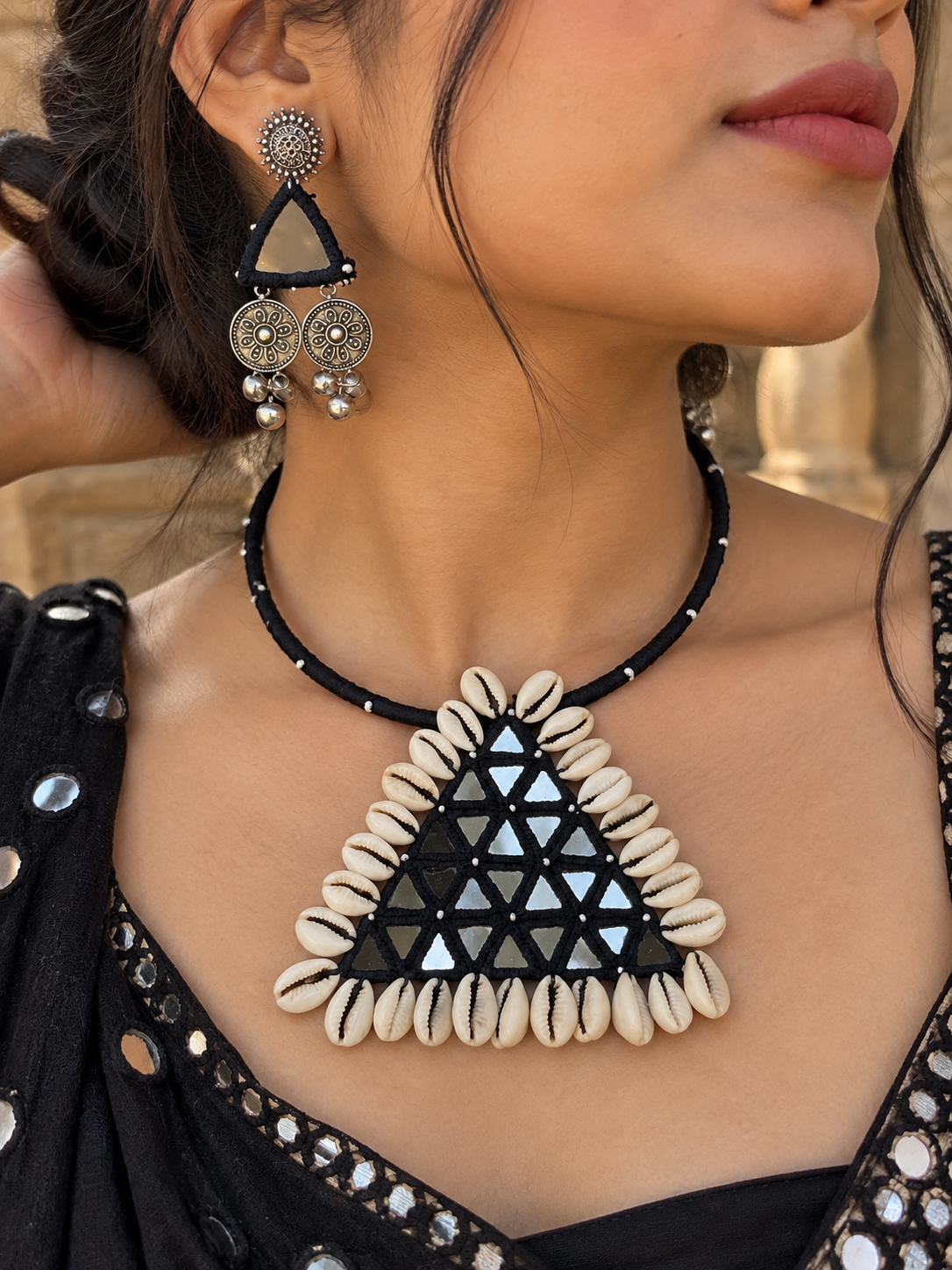 Isra Necklace + Earrings Set