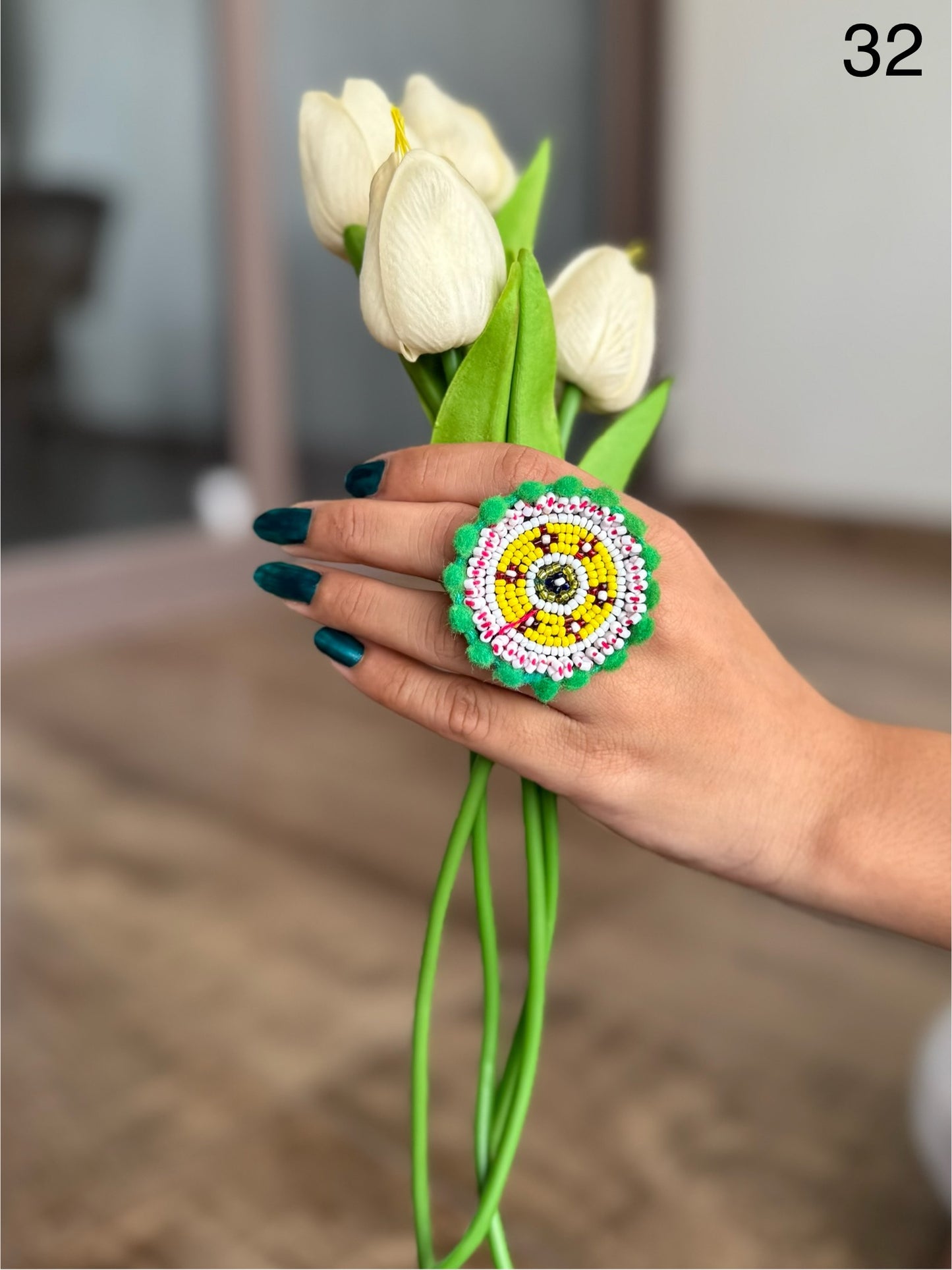 Jagdamba Beaded Rings