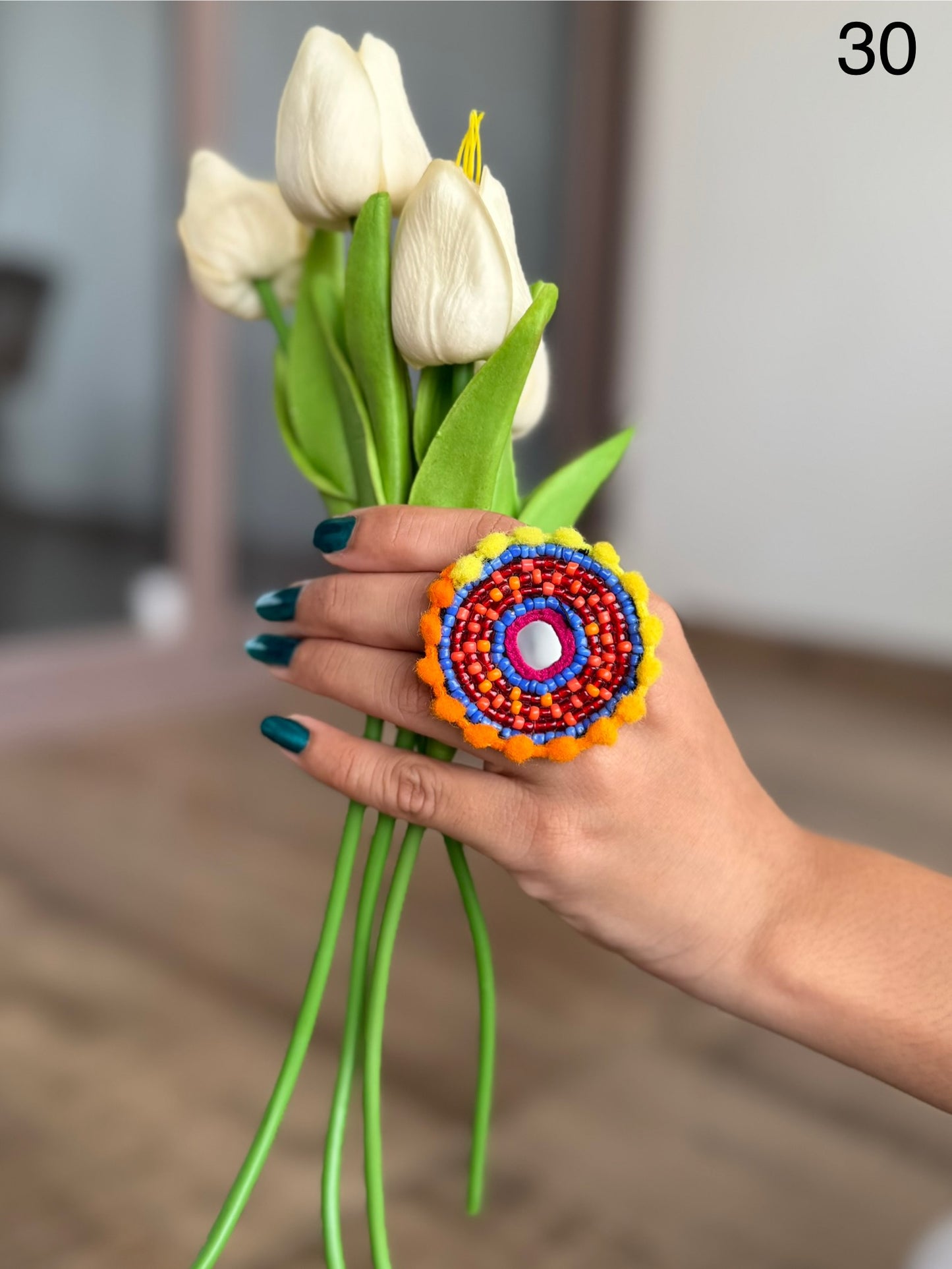 Jagdamba Beaded Rings