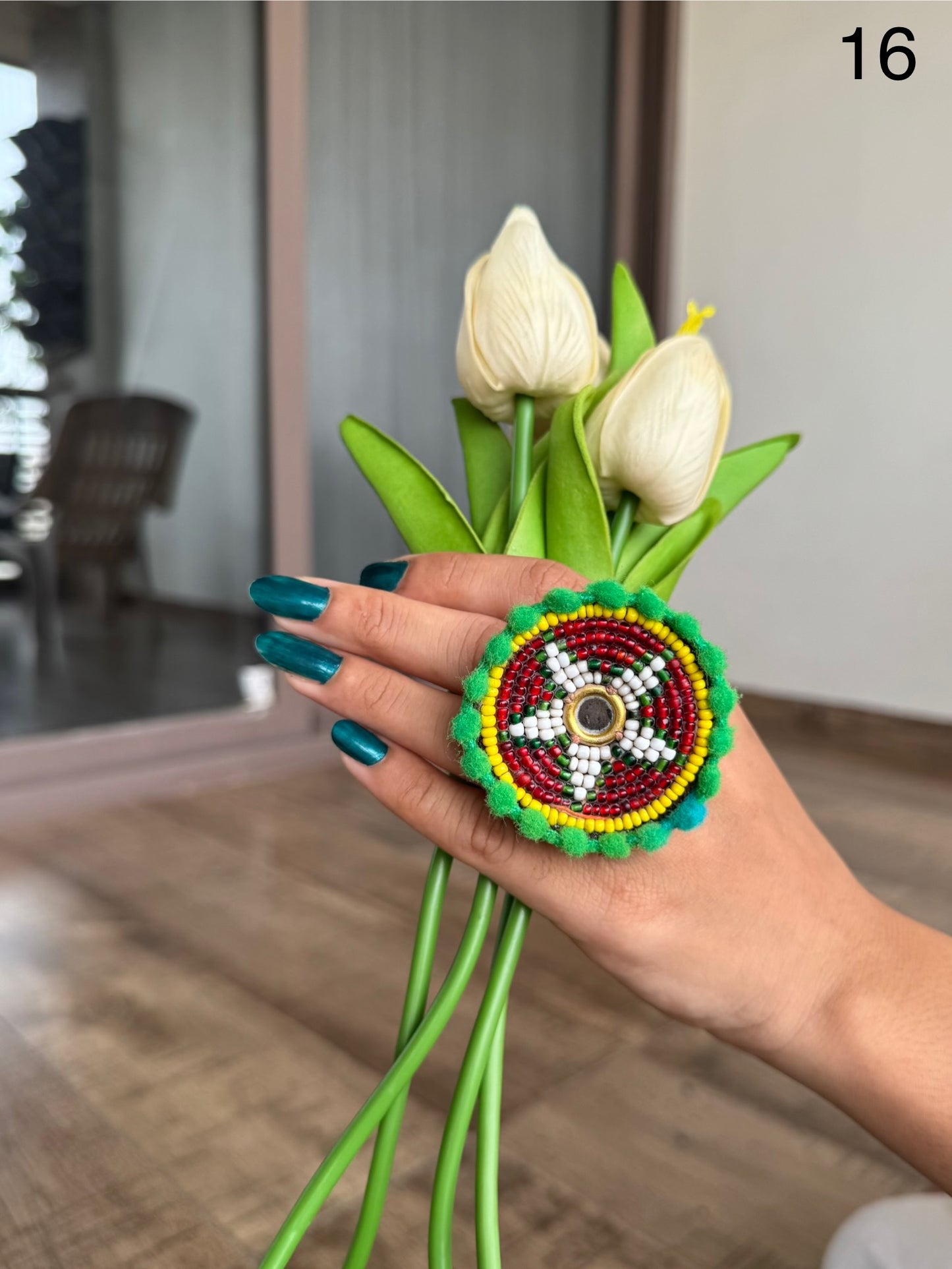Jagdamba Beaded Rings