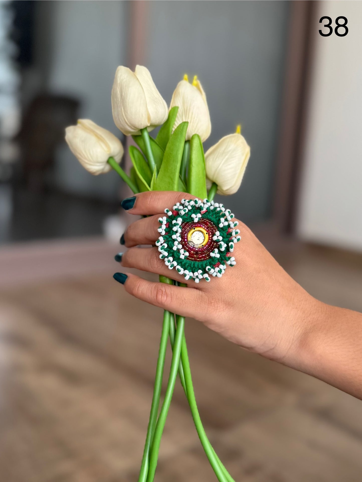 Jagdamba Beaded Rings