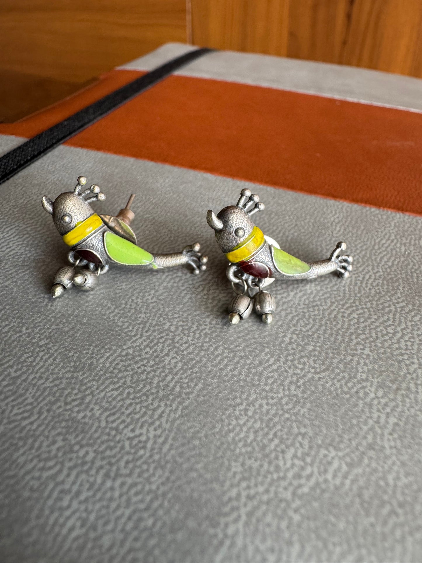 Sangita German Silver Earrings