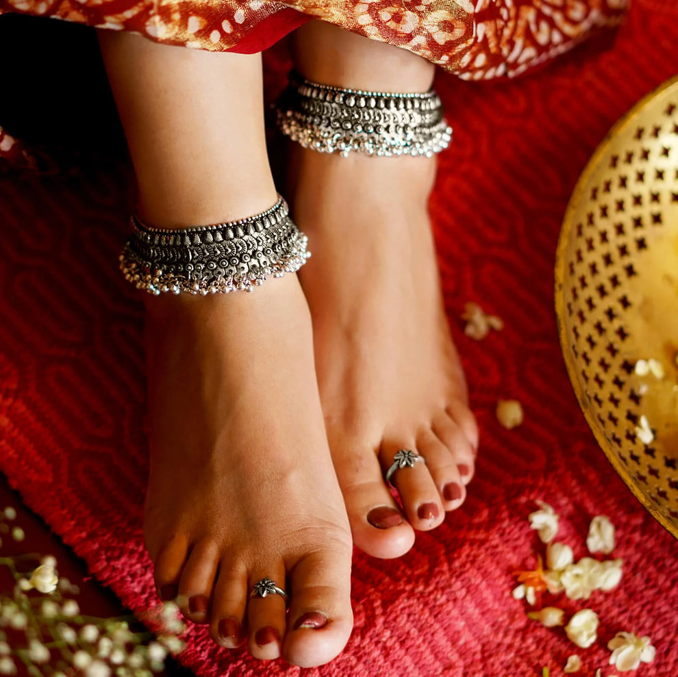 Kanika Anklet Set| Vintage Payals