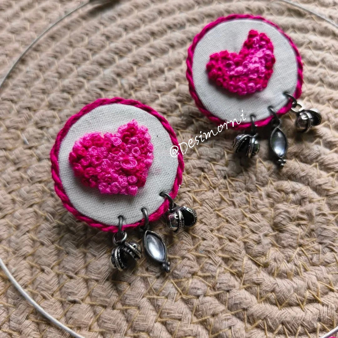 Titanica Heartly Necklace + Earrings Set