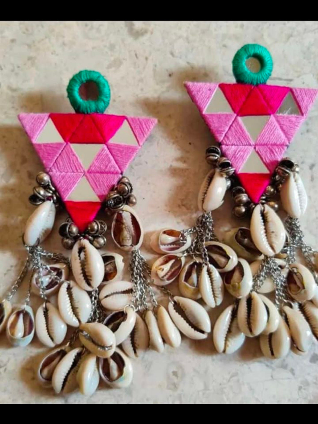 Trinetri Mirrorwork Earrings