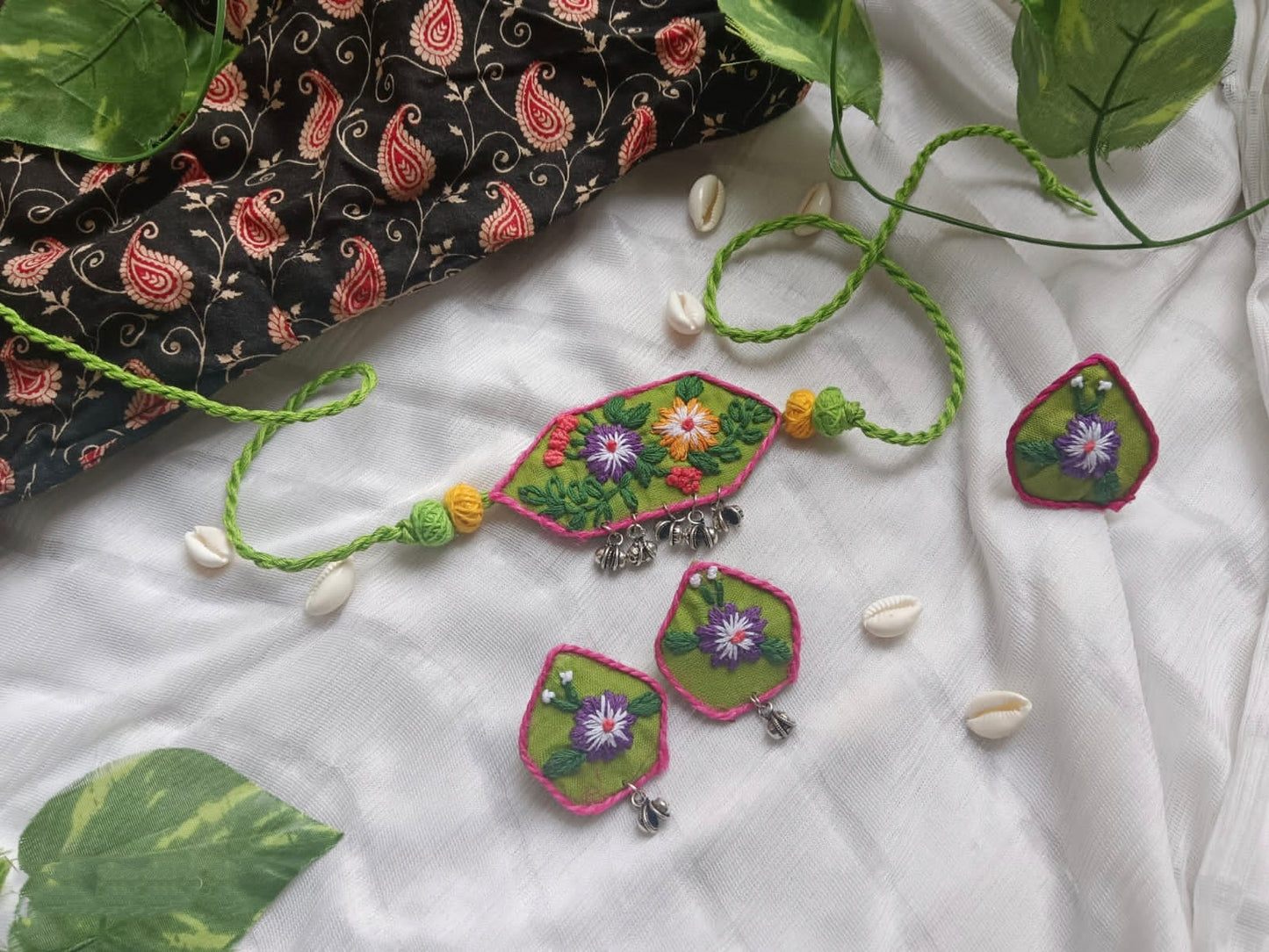 Barnali Necklace Set | Necklace + Ring + Earrings