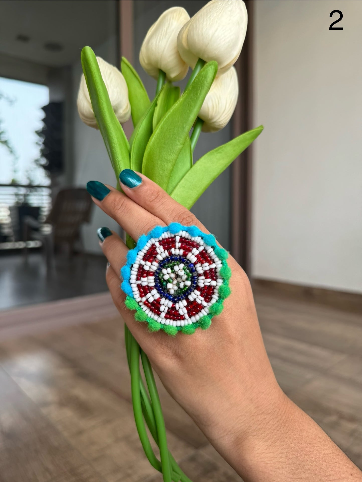 Jagdamba Beaded Rings