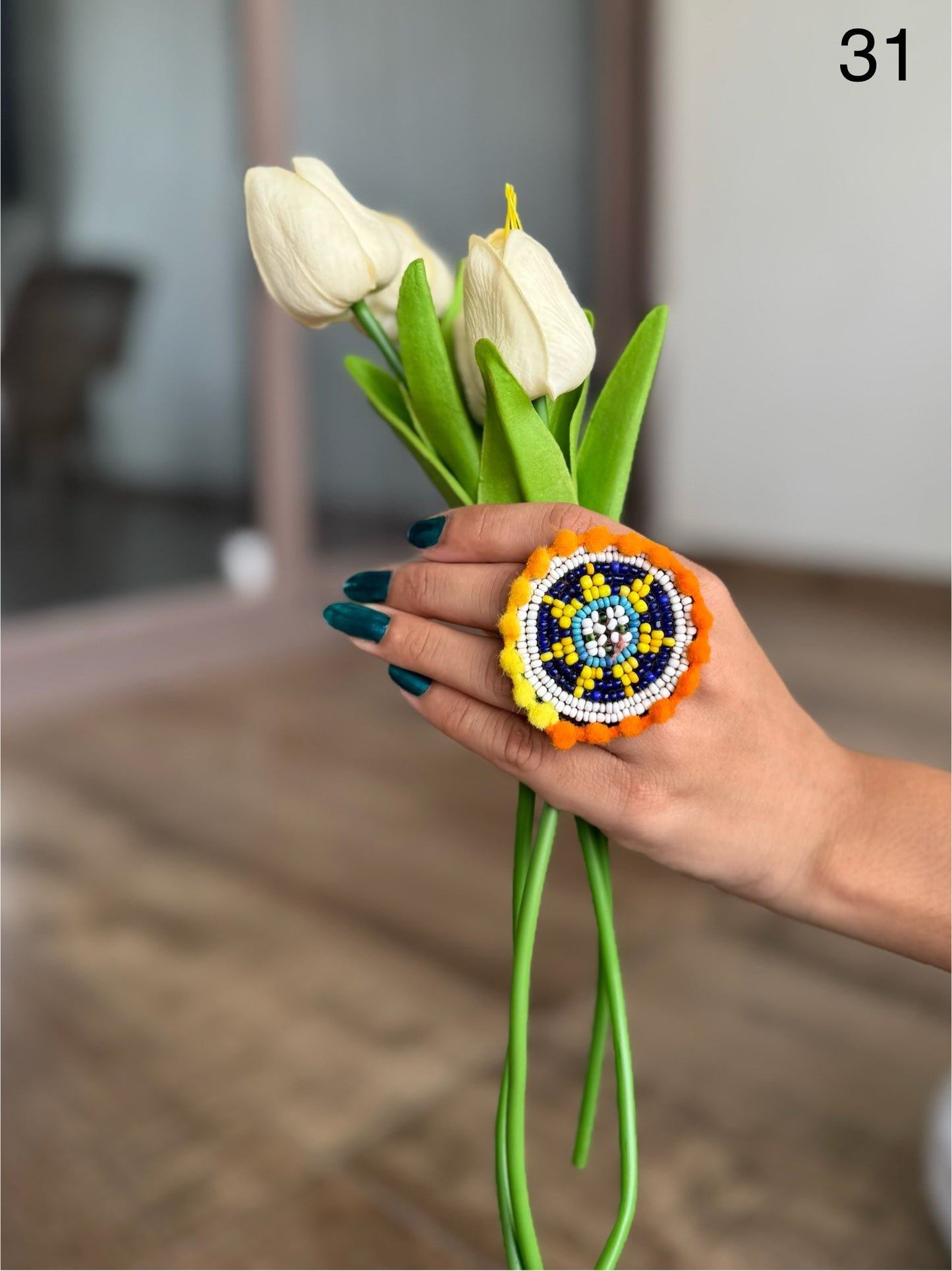 Jagdamba Beaded Rings