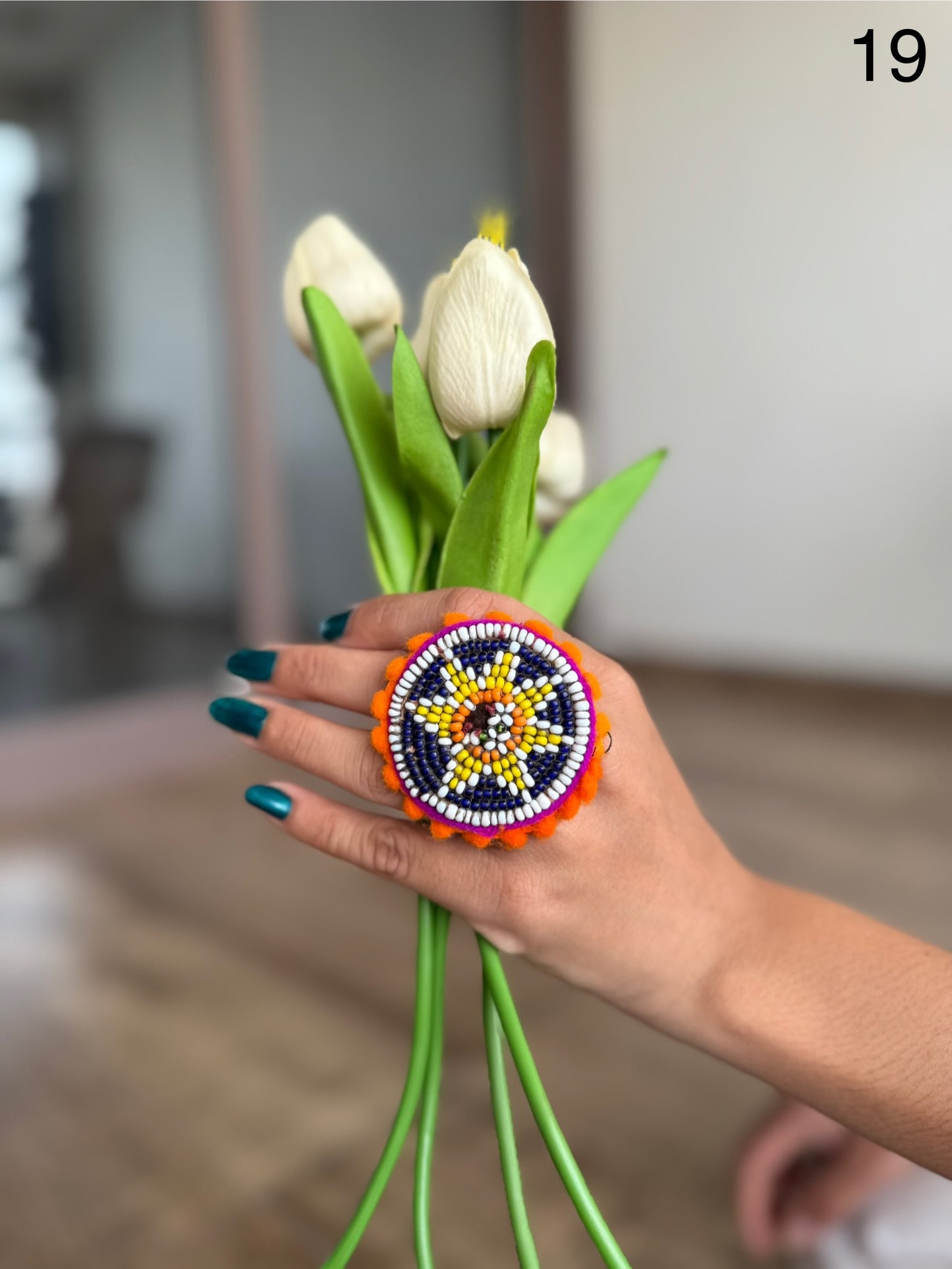 Jagdamba Beaded Rings