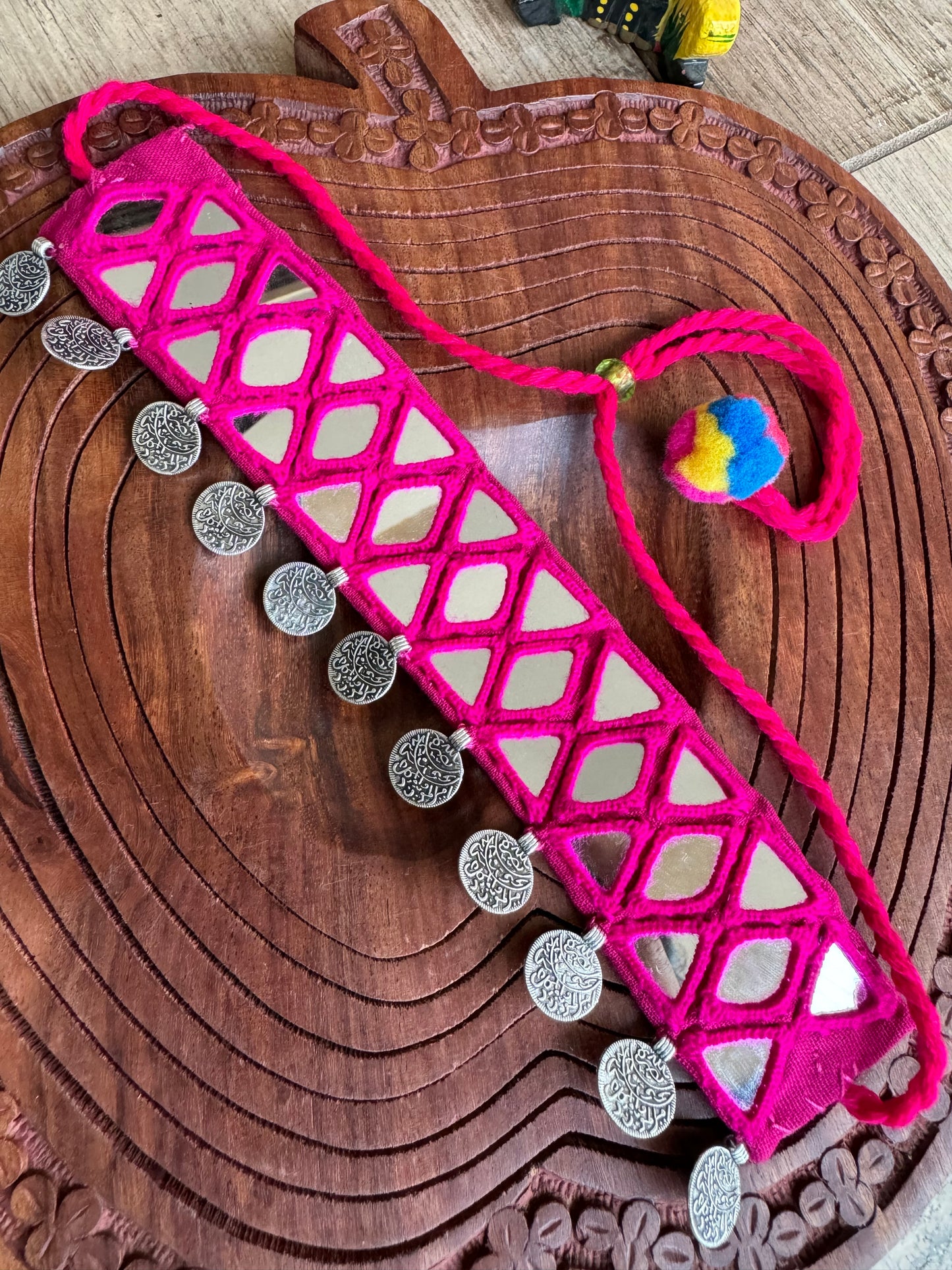 Ban Mirrorwork Fabric Choker | Necklace