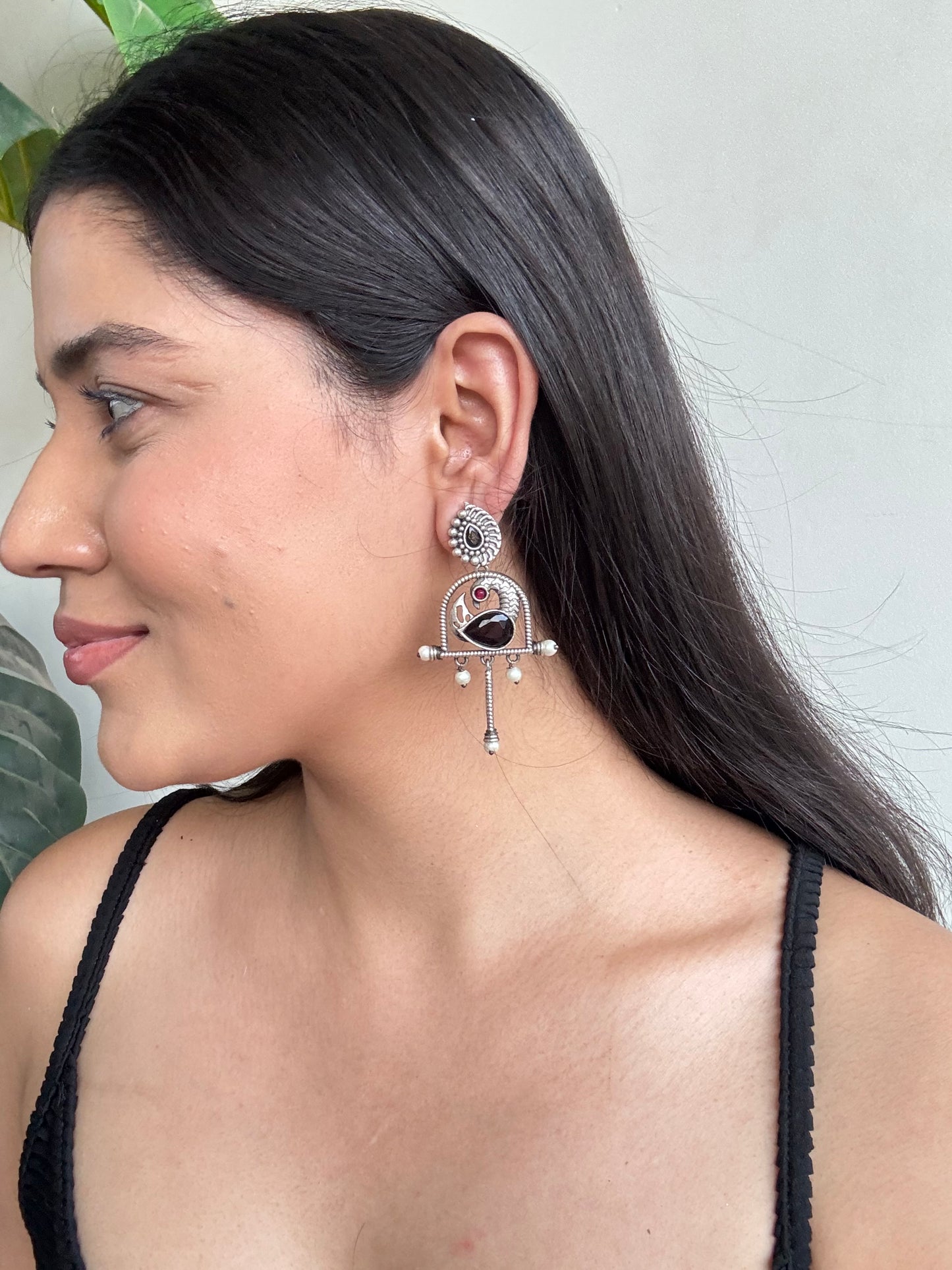 Kalisha German Silver Earrings