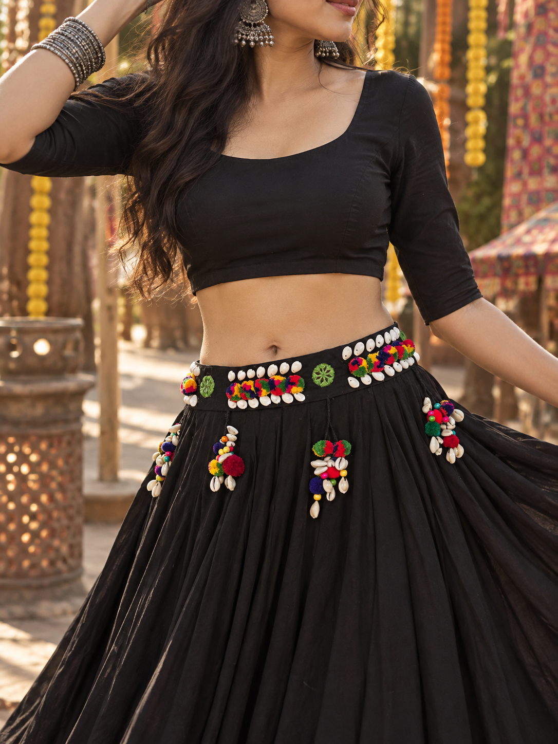 Zhumkhi Fabric Boho Belt