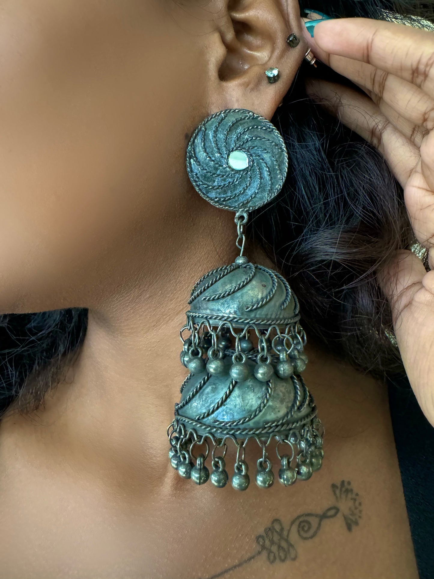 Moheshwari Jhumka Earrings | Lightweight Jhumke