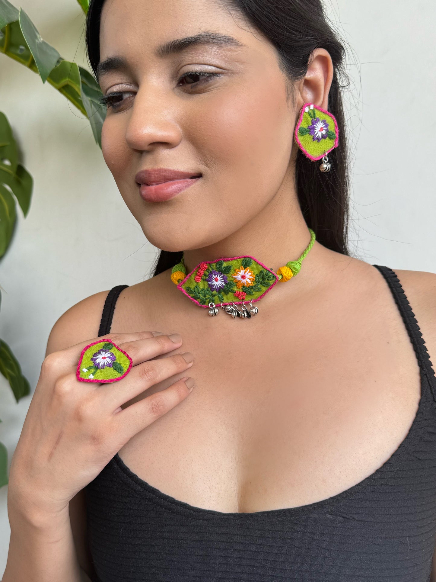 Barnali Necklace Set | Necklace + Ring + Earrings