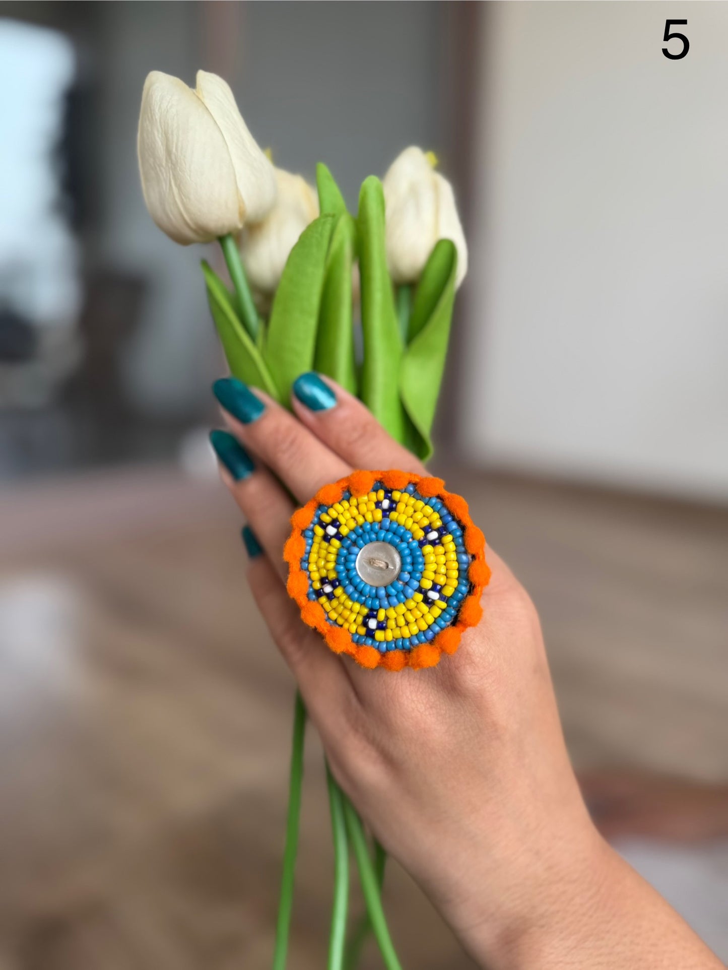 Jagdamba Beaded Rings