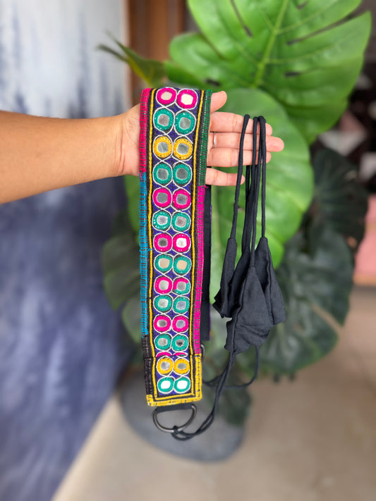 Darika Fabric Waist Belt |Banjara Kamar Bandh