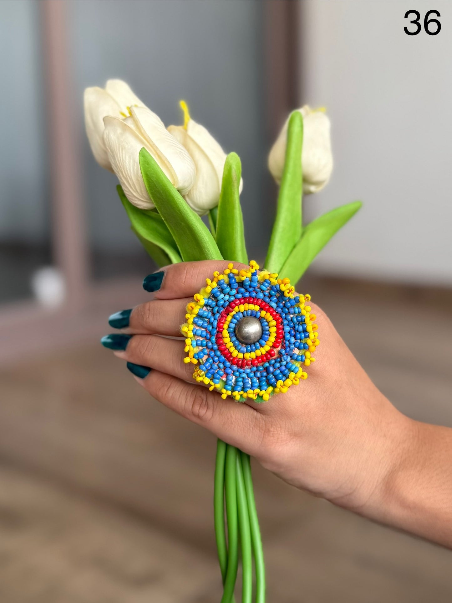 Jagdamba Beaded Rings