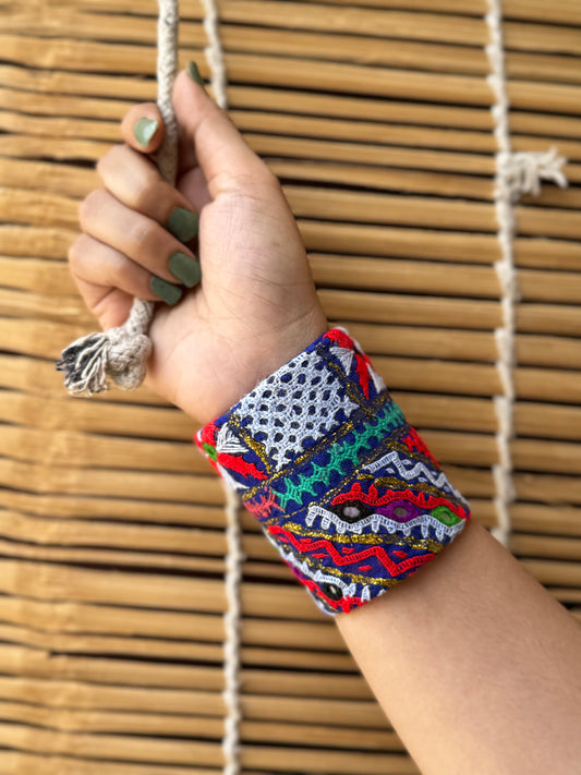 Aliye Kutchi Fabric Bracelet | Handcuff