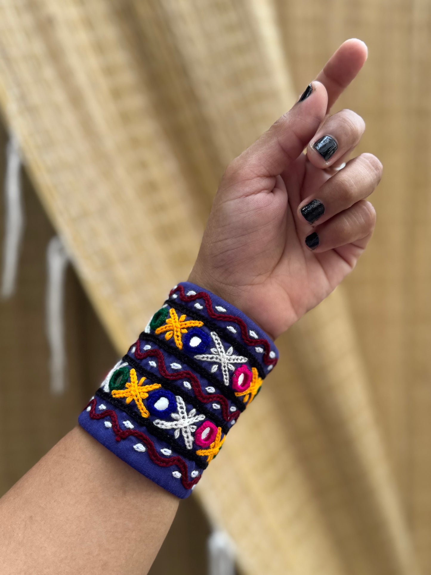 Ekarshi Fabric Handcuff | Bracelet