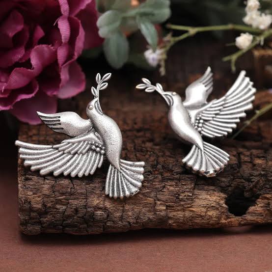 Pankhini Earrings | German Silver Balis