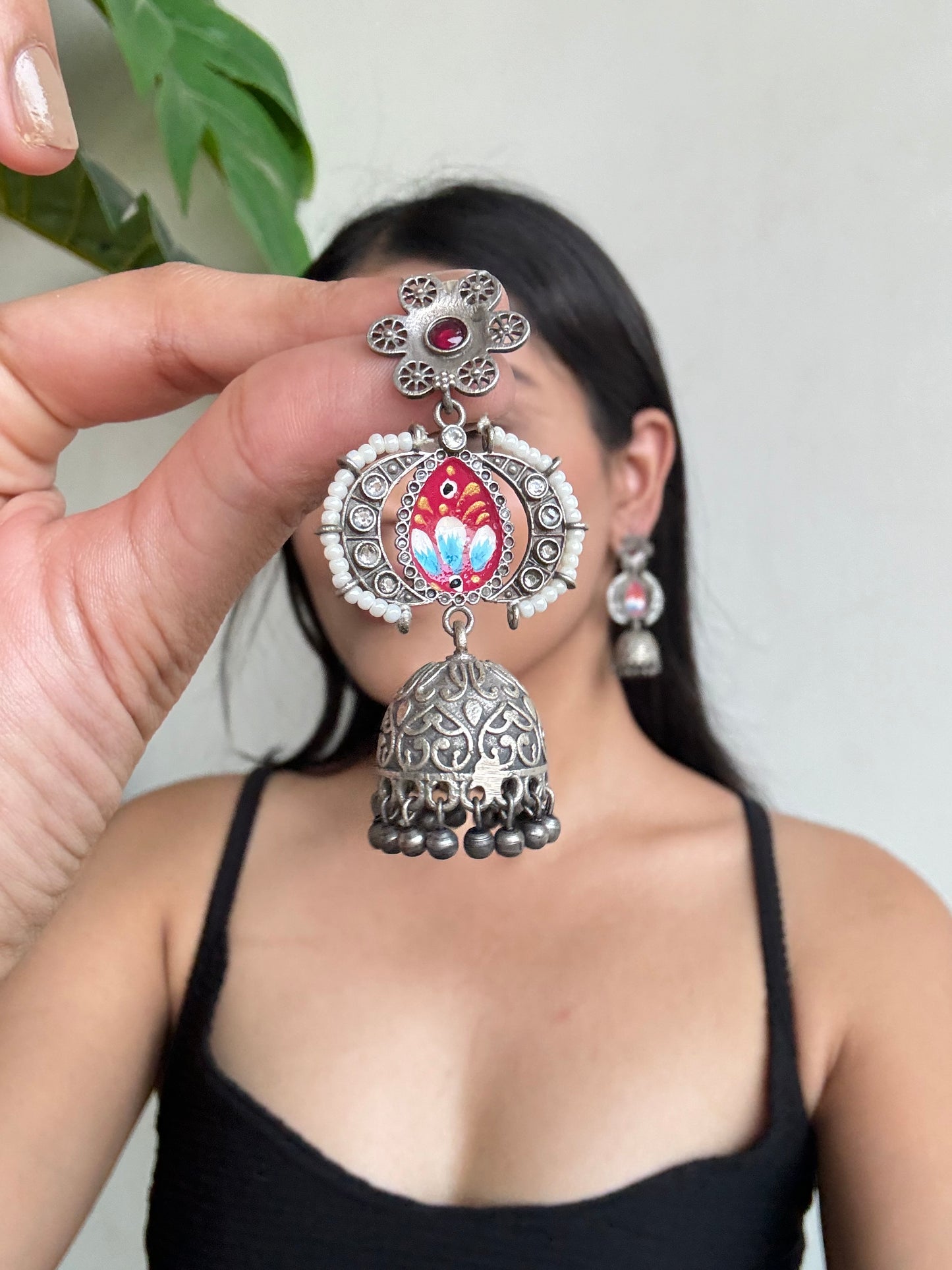 Griham German Silver Earrings