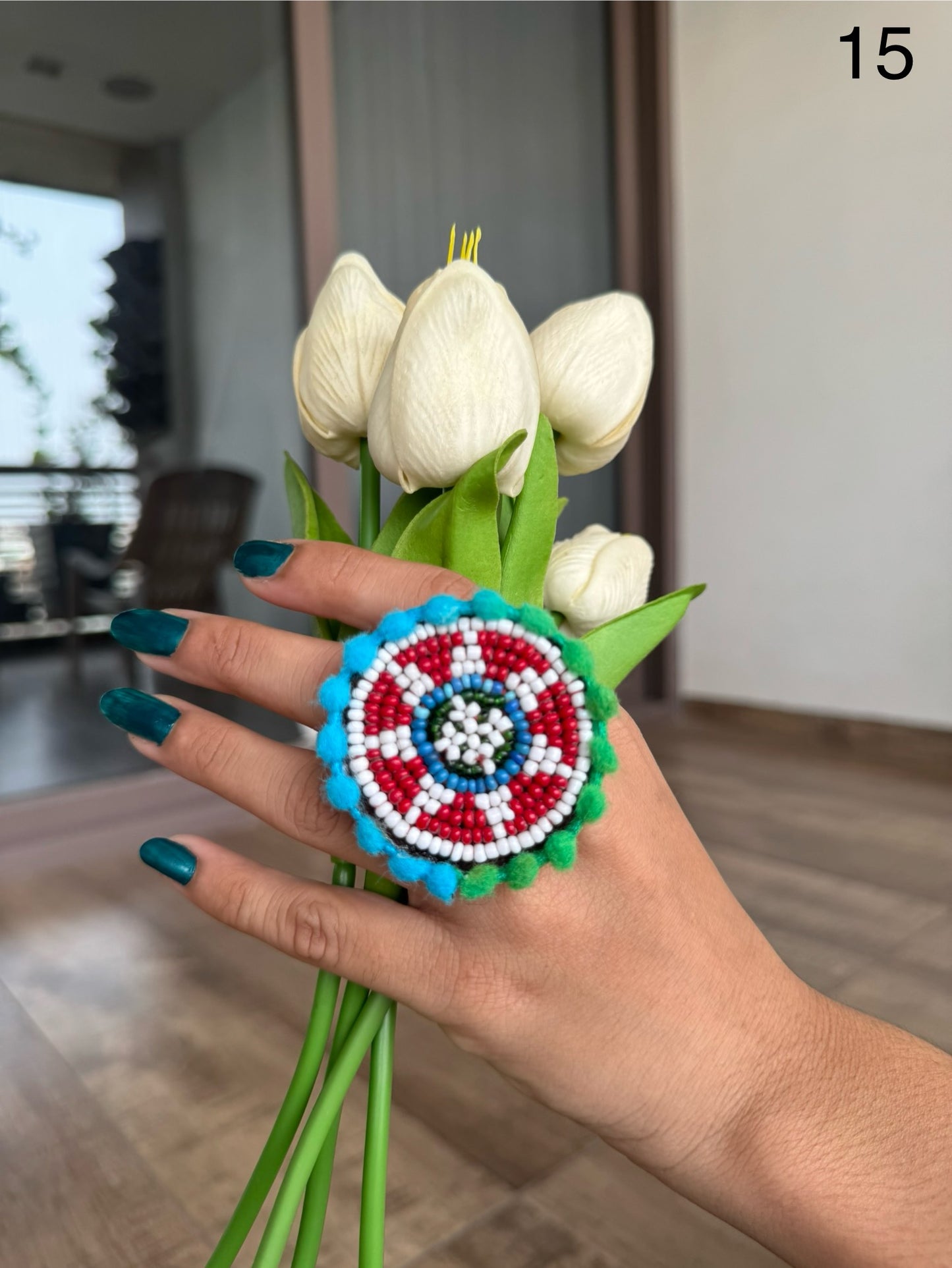 Jagdamba Beaded Rings