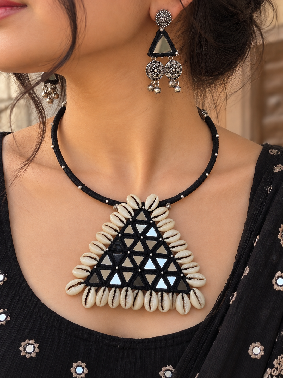 Isra Necklace + Earrings Set