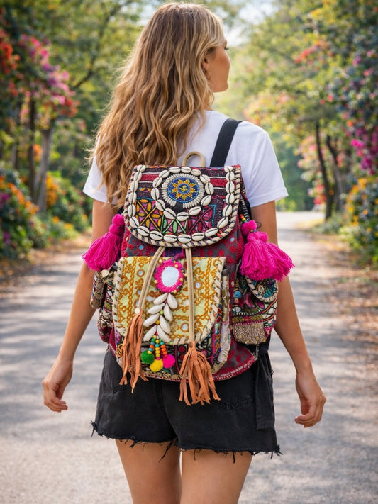 Mahisha Vintage Bohemian Backpack