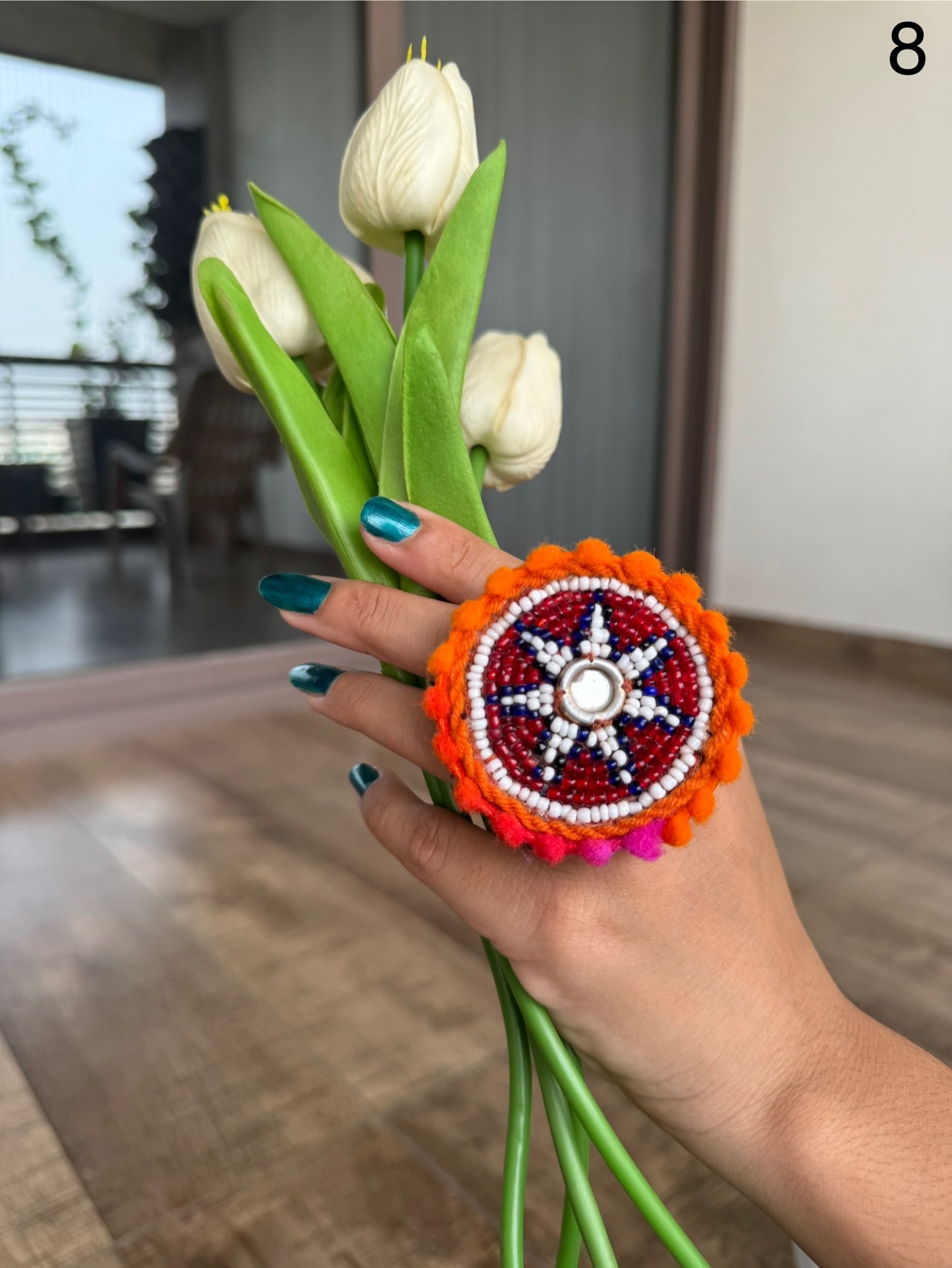Jagdamba Beaded Rings