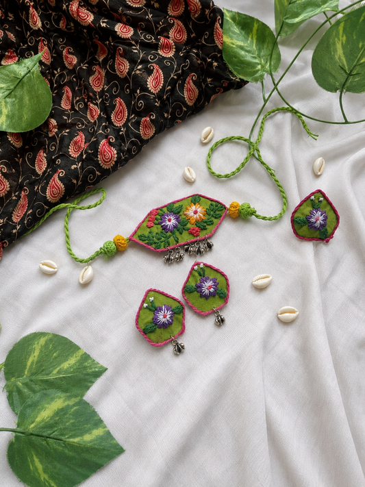 Barnali Necklace Set | Necklace + Ring + Earrings