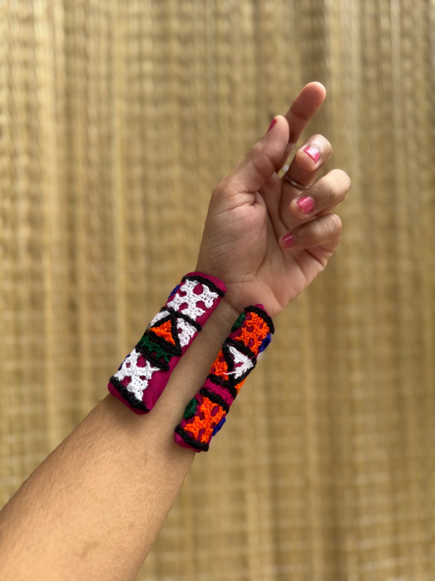Greer Kutchi Fabric Handcuffs| Set of 2 Kada