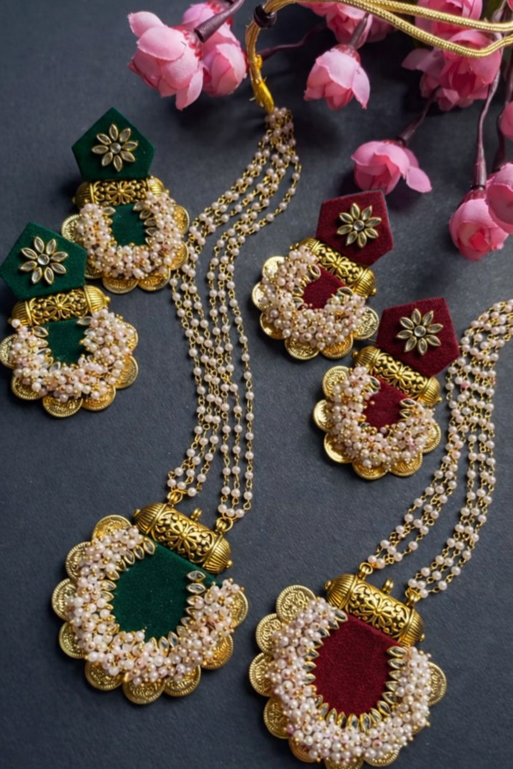 Tashvee Necklace + Earrings Set