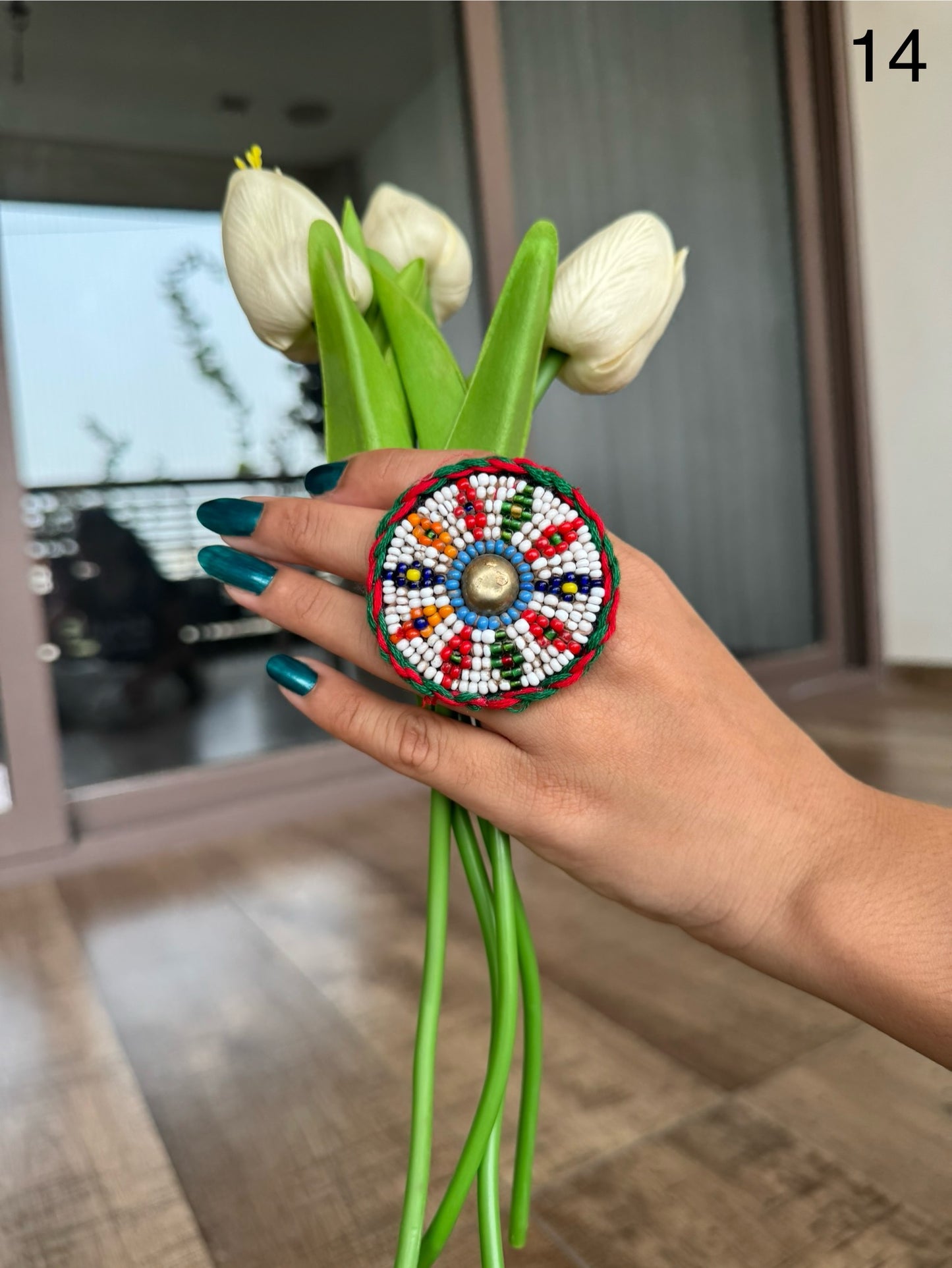 Jagdamba Beaded Rings