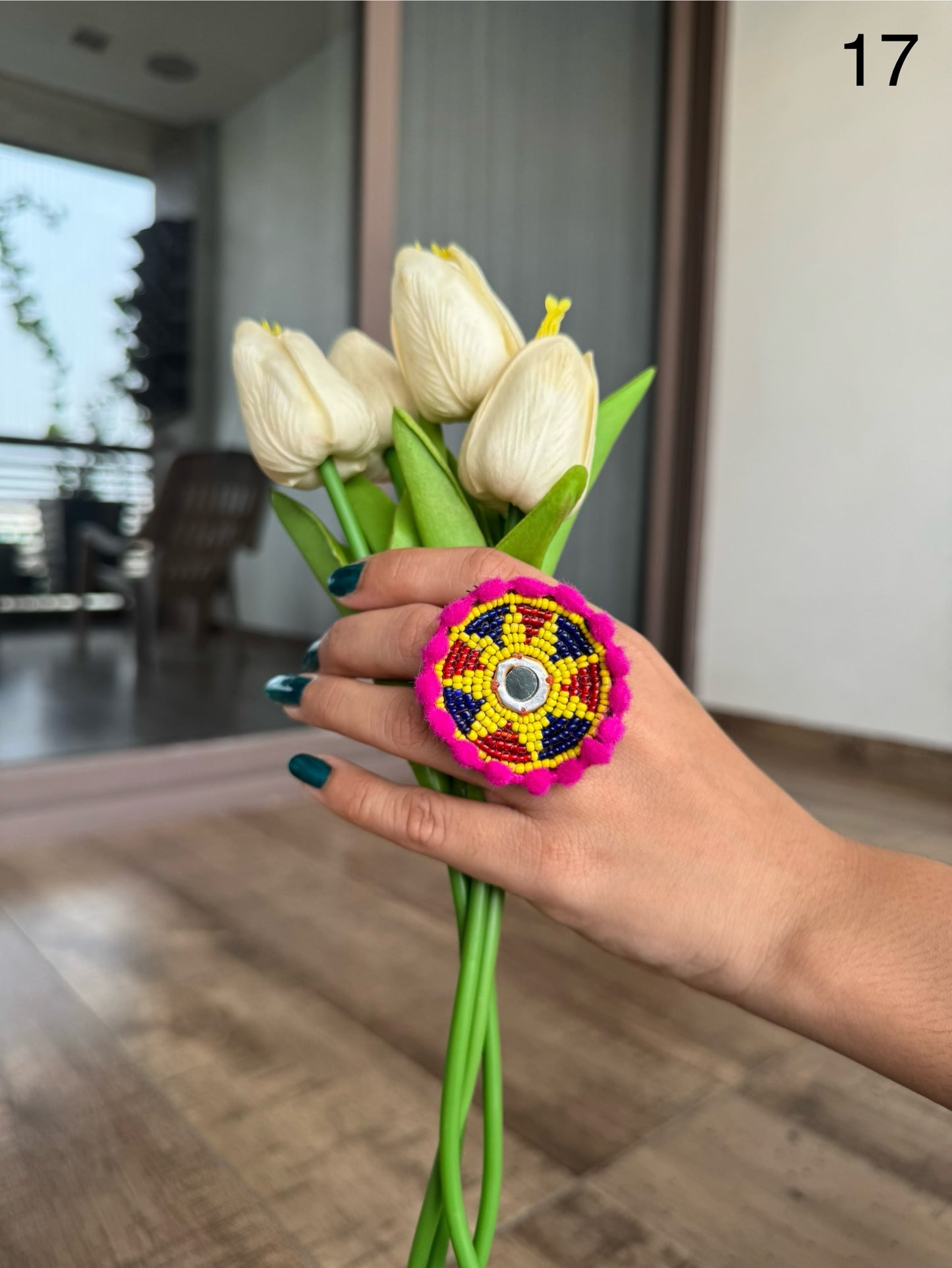 Jagdamba Beaded Rings