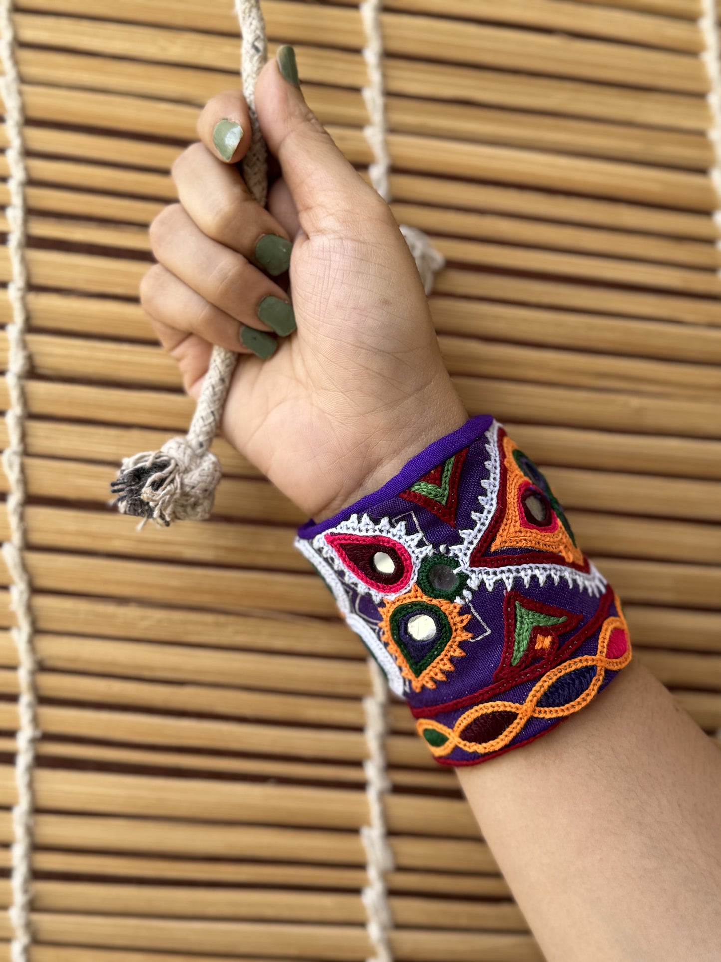 Leah Kutchi Fabric Bracelet | Handcuff