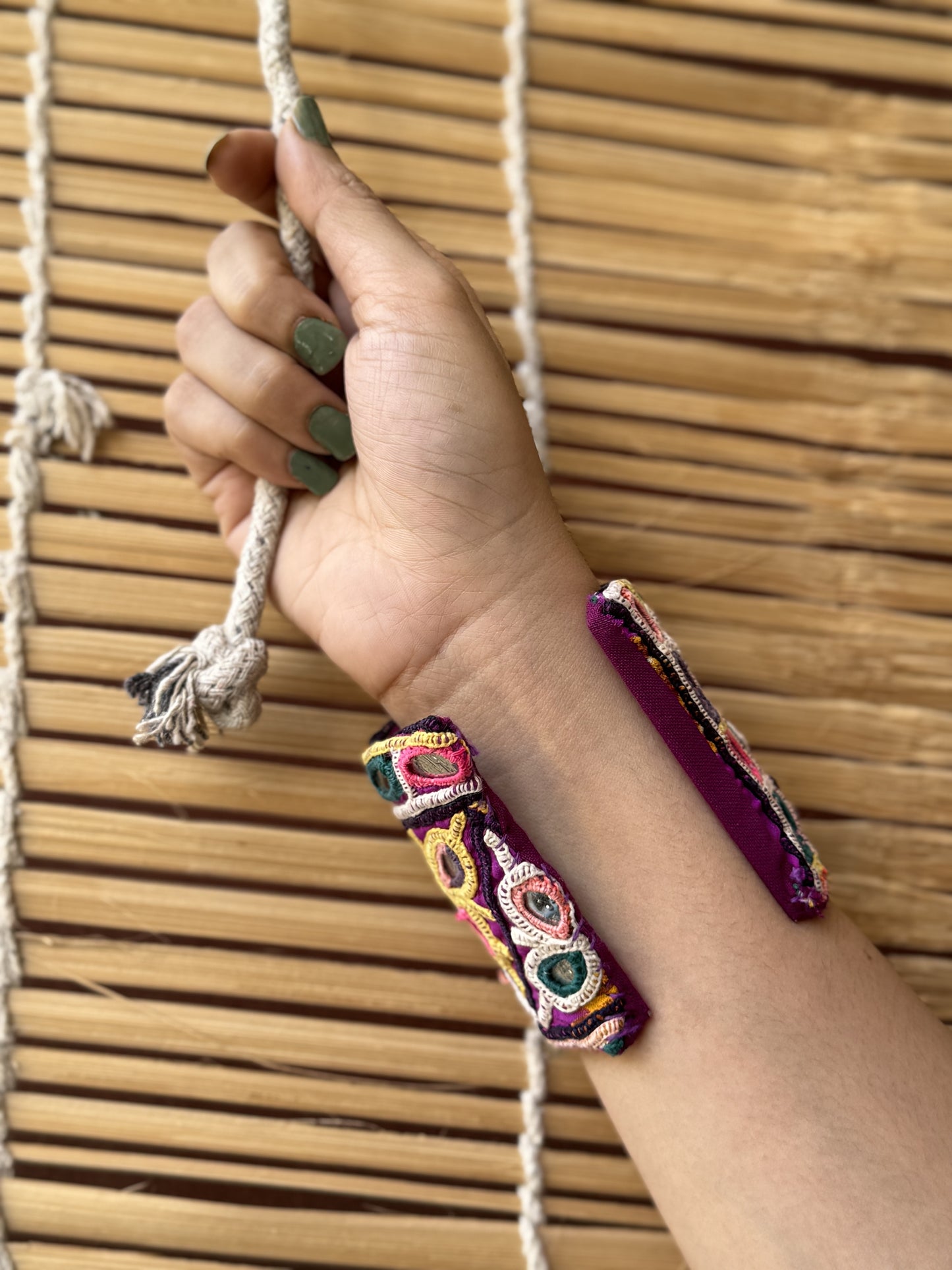 Addison Kutchi Fabric Bracelet | Handcuff