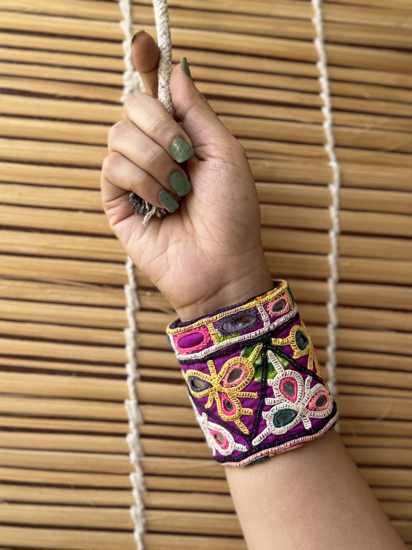 Addison Kutchi Fabric Bracelet | Handcuff