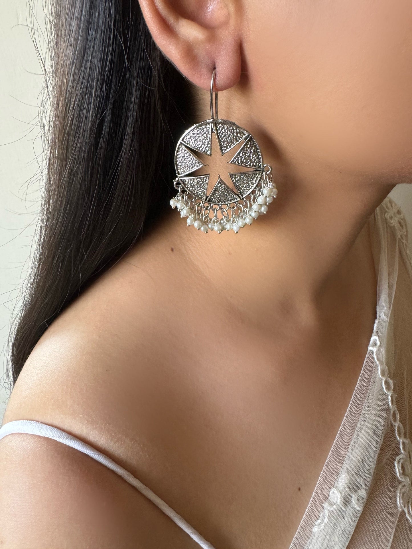 Basel Earrings | German Silver Balis